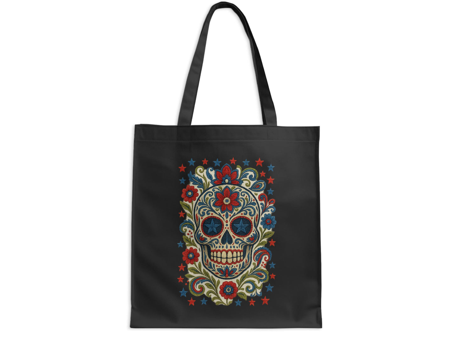 Vibrant Sugar Skull Art Tote Bag Stylish product