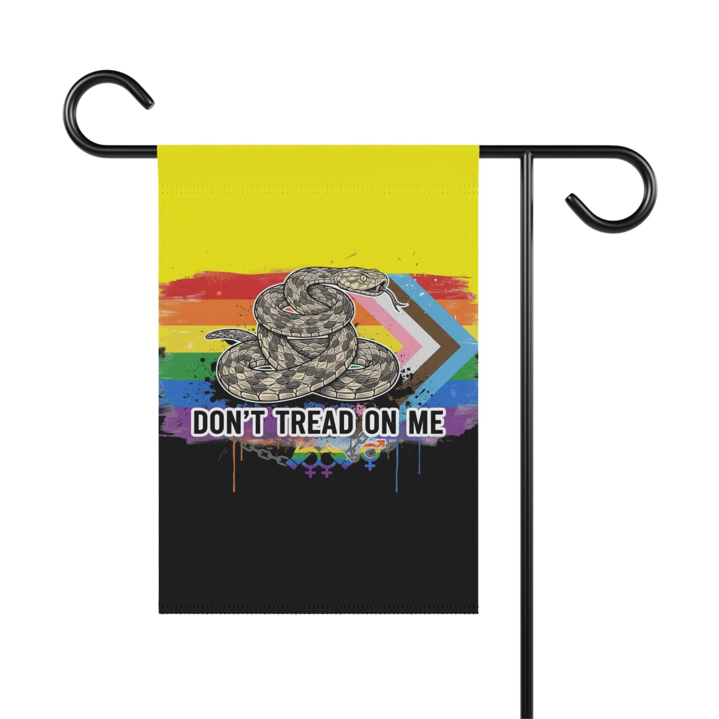 Don't Tread On Me Rainbow Design Flag product