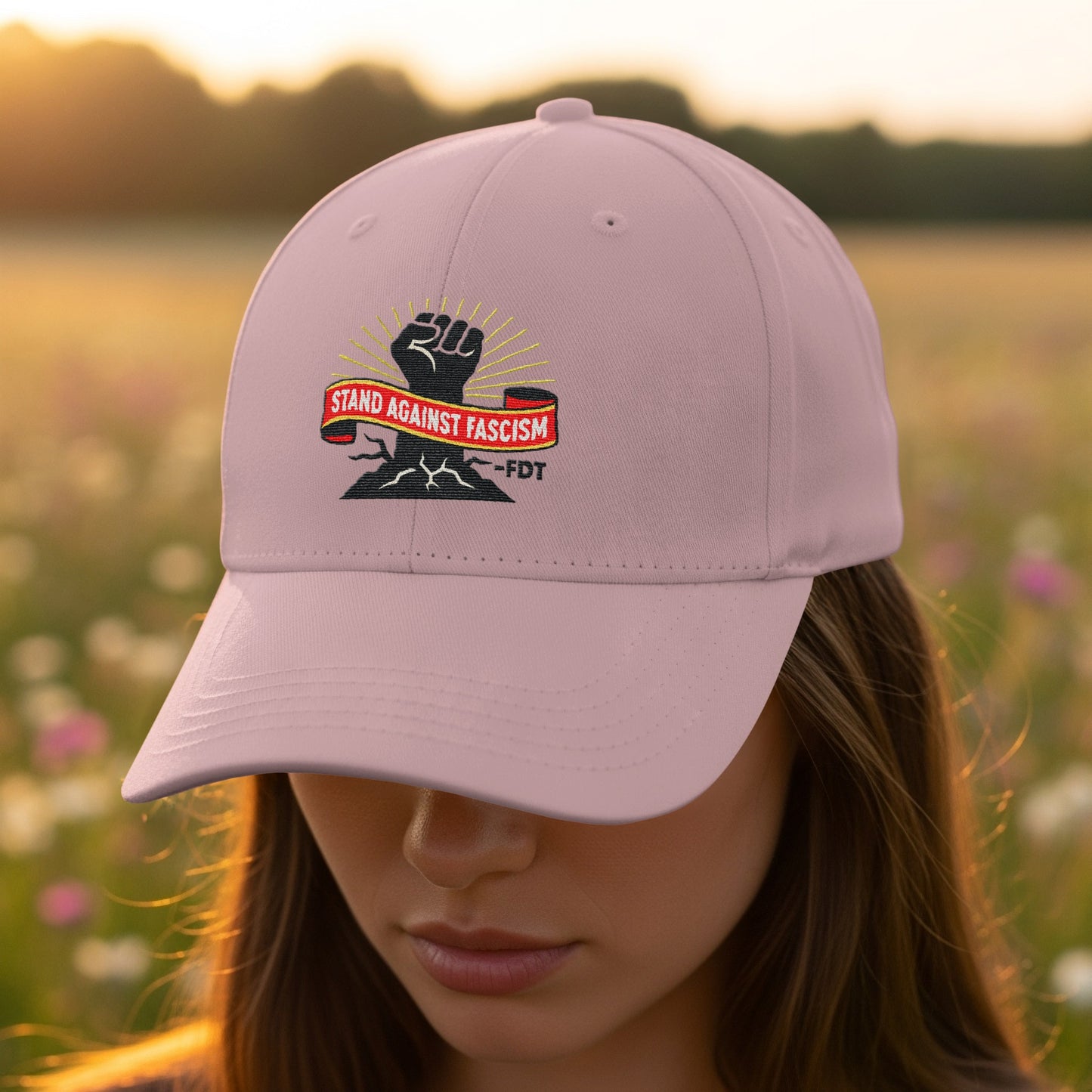 Stand Against Fascism Embroidered Hat product type