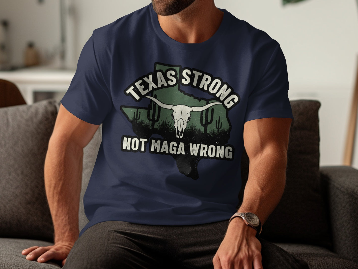 Texas Strong Not Maga Wrong T-shirt product type