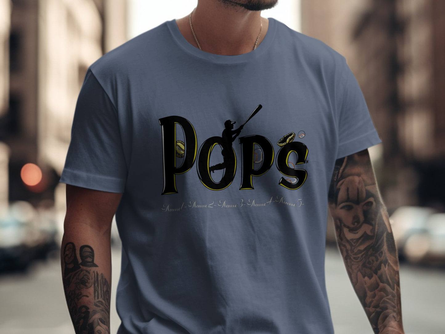 Stylish Pop's Graphic T-shirt for Men Casual Product