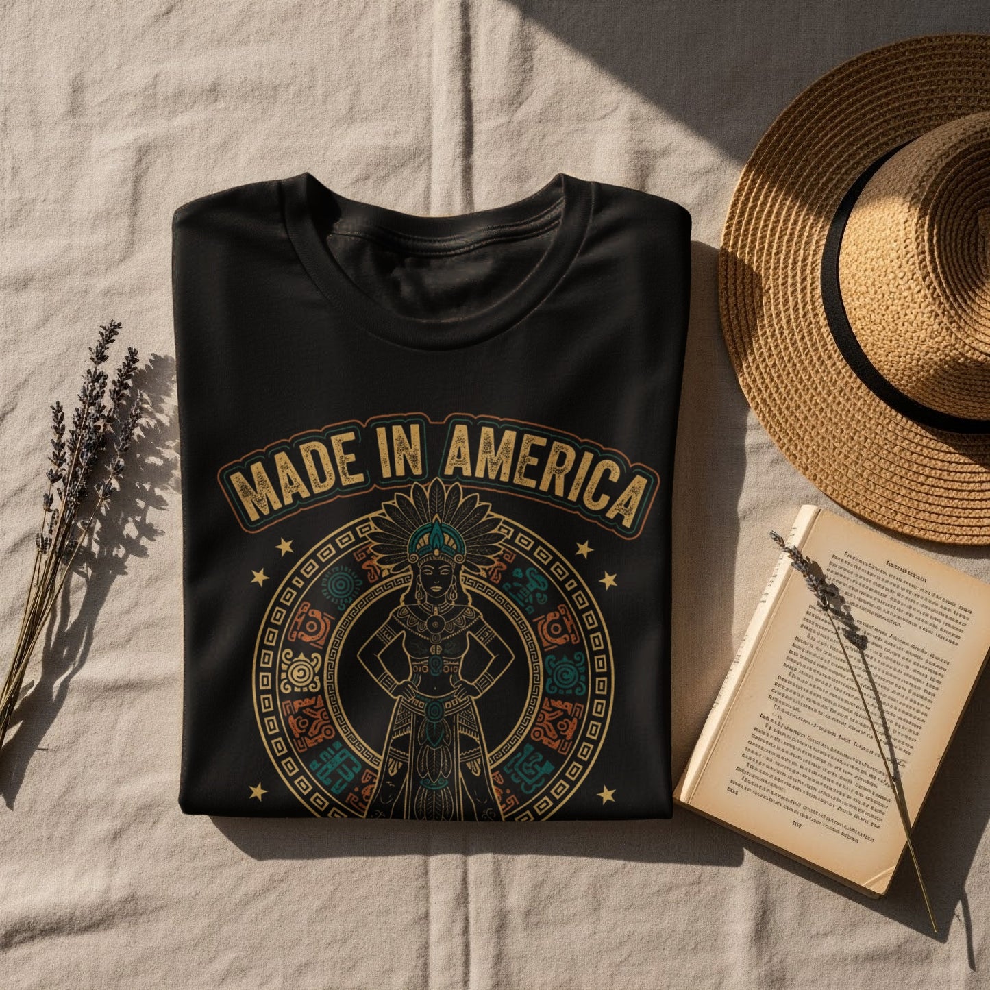 Made in America Aztec Design T-shirt product