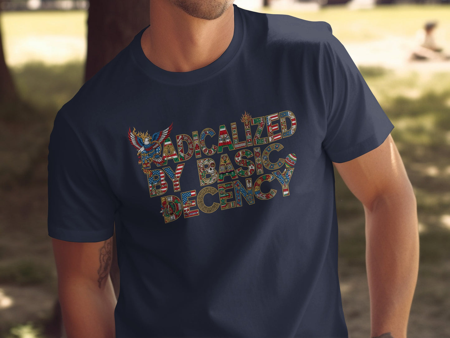 Radicalized By Basic Decency Graphic T-shirt