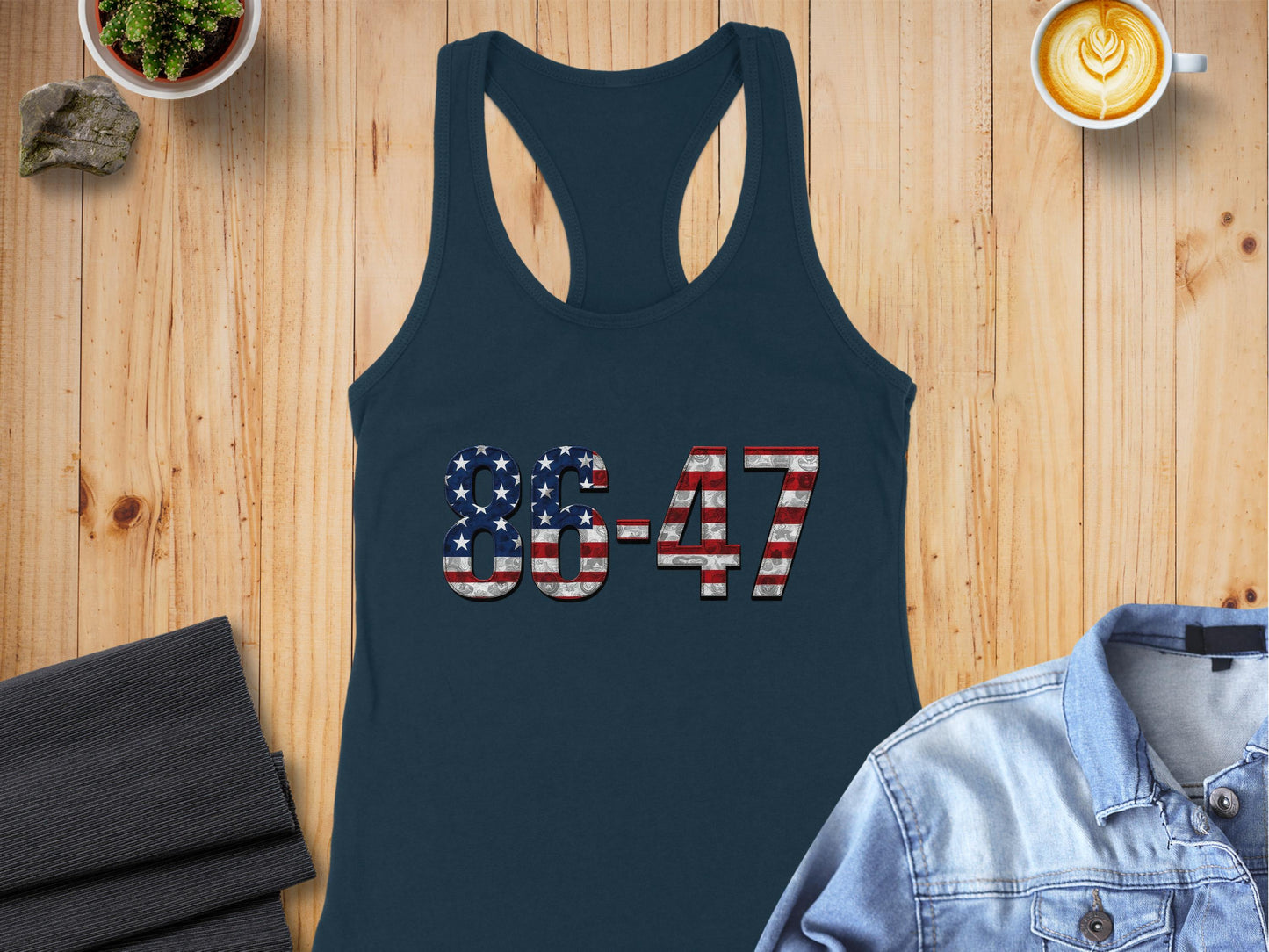 Patriotic 86-47 Design Racerback Tank Top product