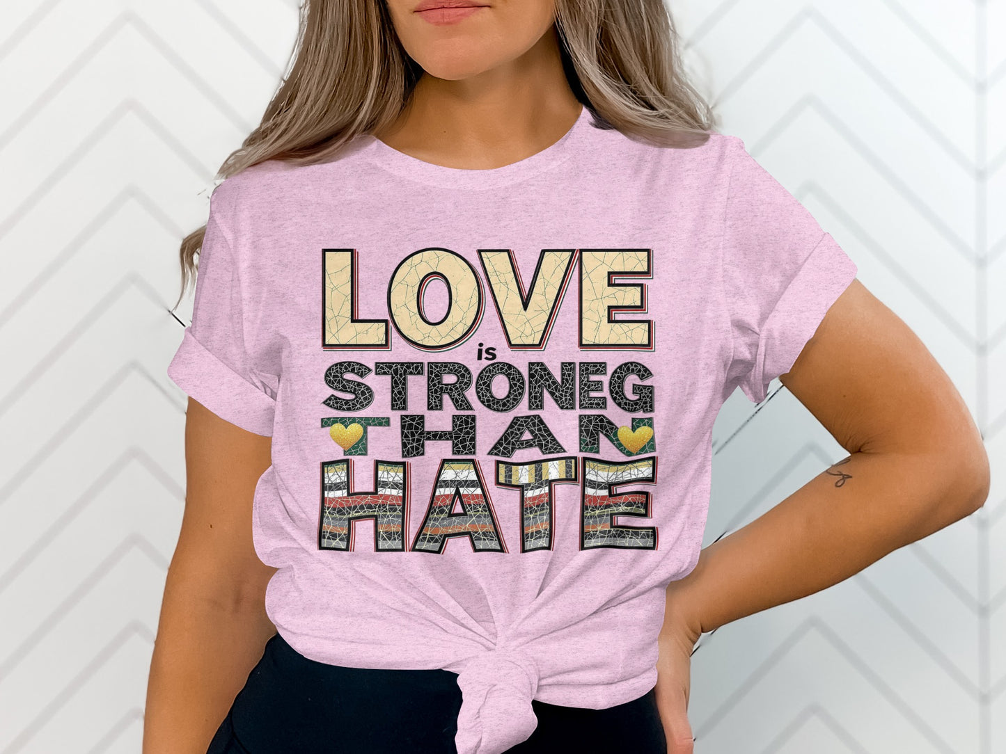 Love is Stronger Than Hate Graphic Shirt product