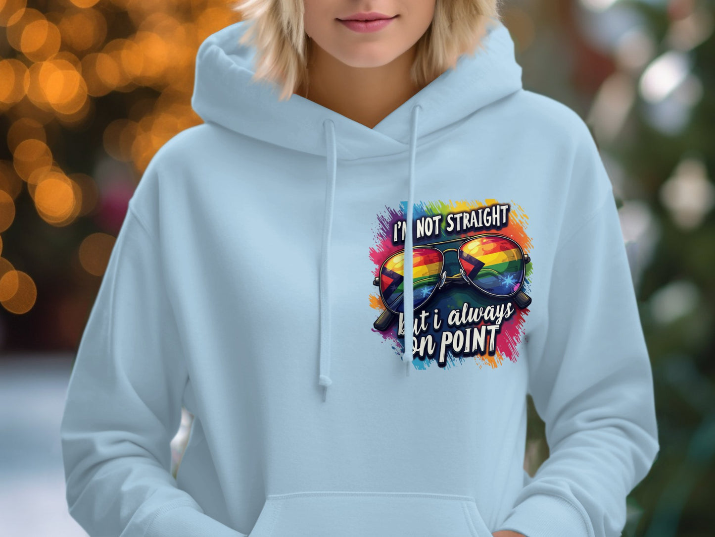I'm Not Straight But It Always On Point Hoodie product type