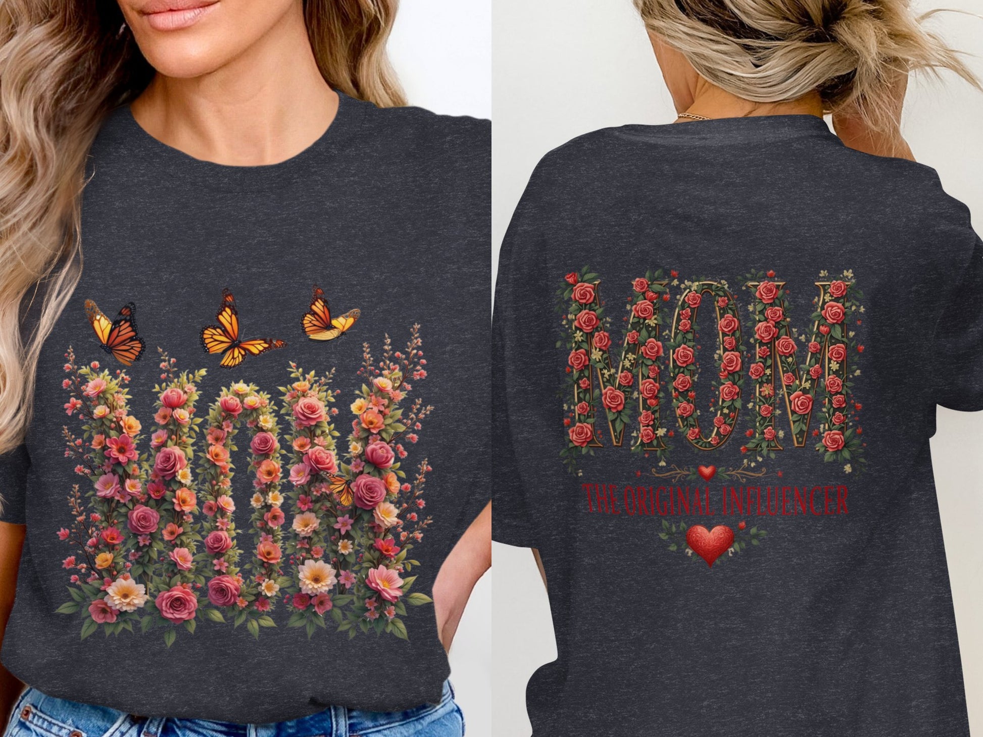 Floral Butterfly MOM The Original Influencer Shirt product