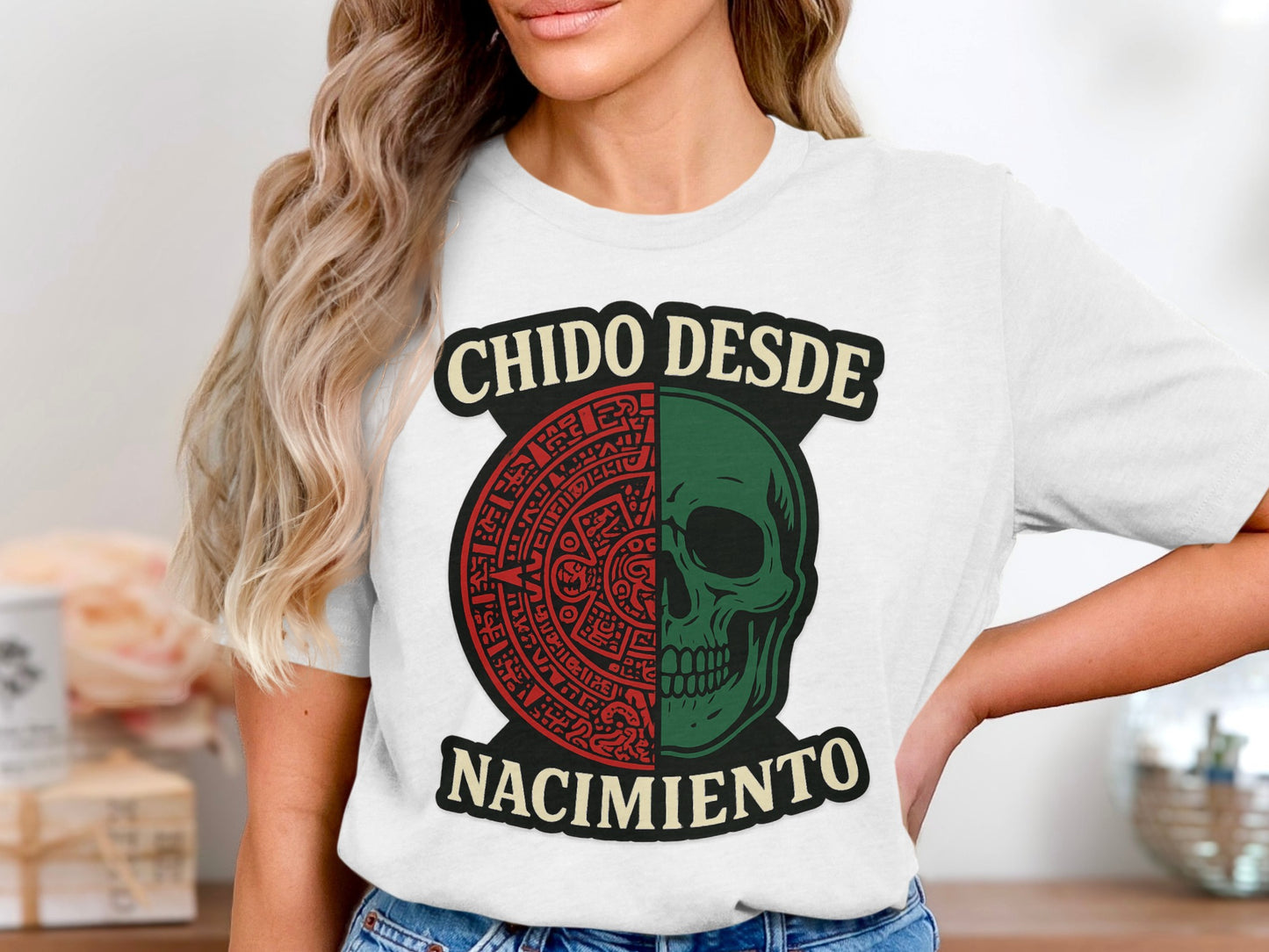 Chido Desde Nacimiento Skull Design Graphic Tee product