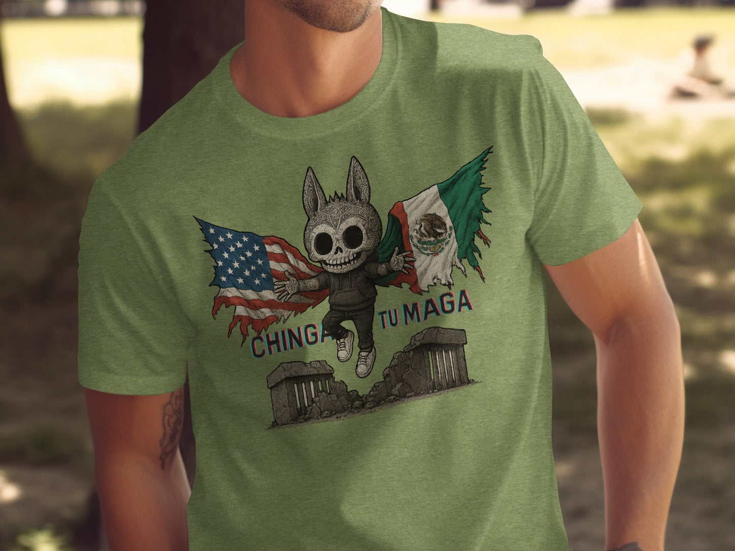 Ching Tu Maga Green Graphic Short Sleeve T-shirt product