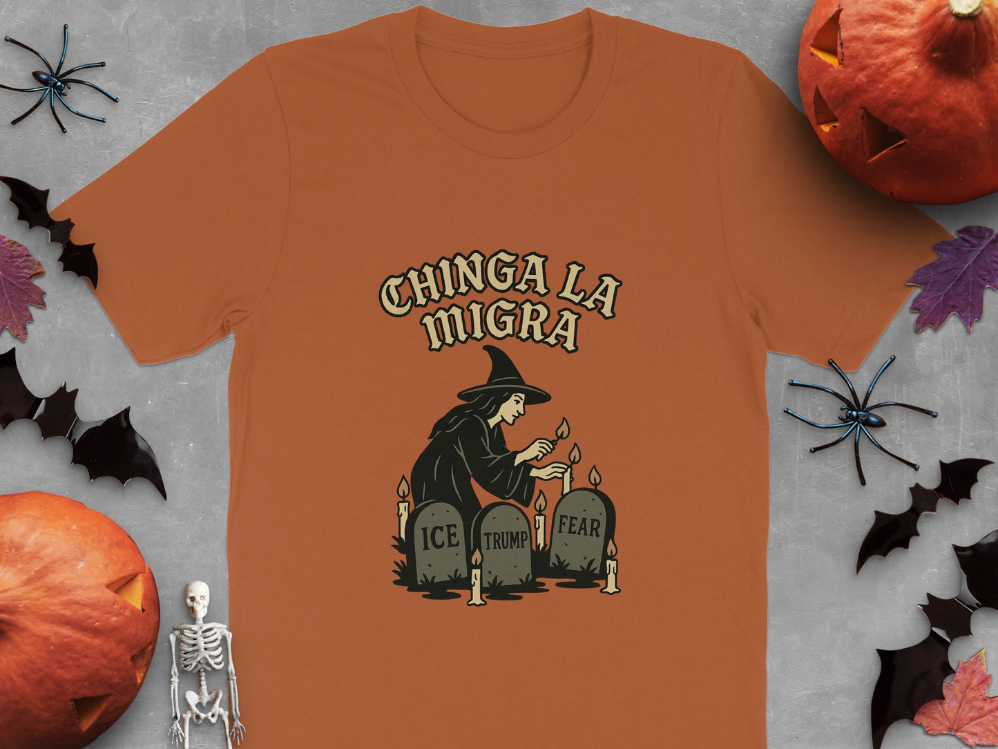 Chinga La Migra Ice Trump Fear Halloween Shirt product