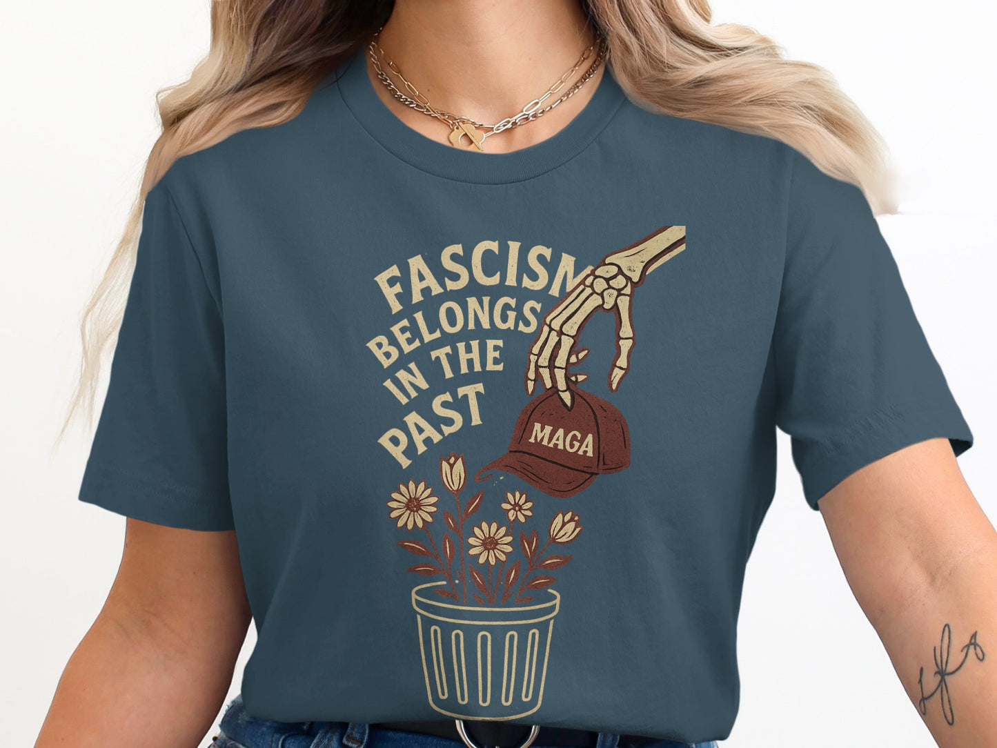 Fascism Belongs In The Past Graphic Tee product