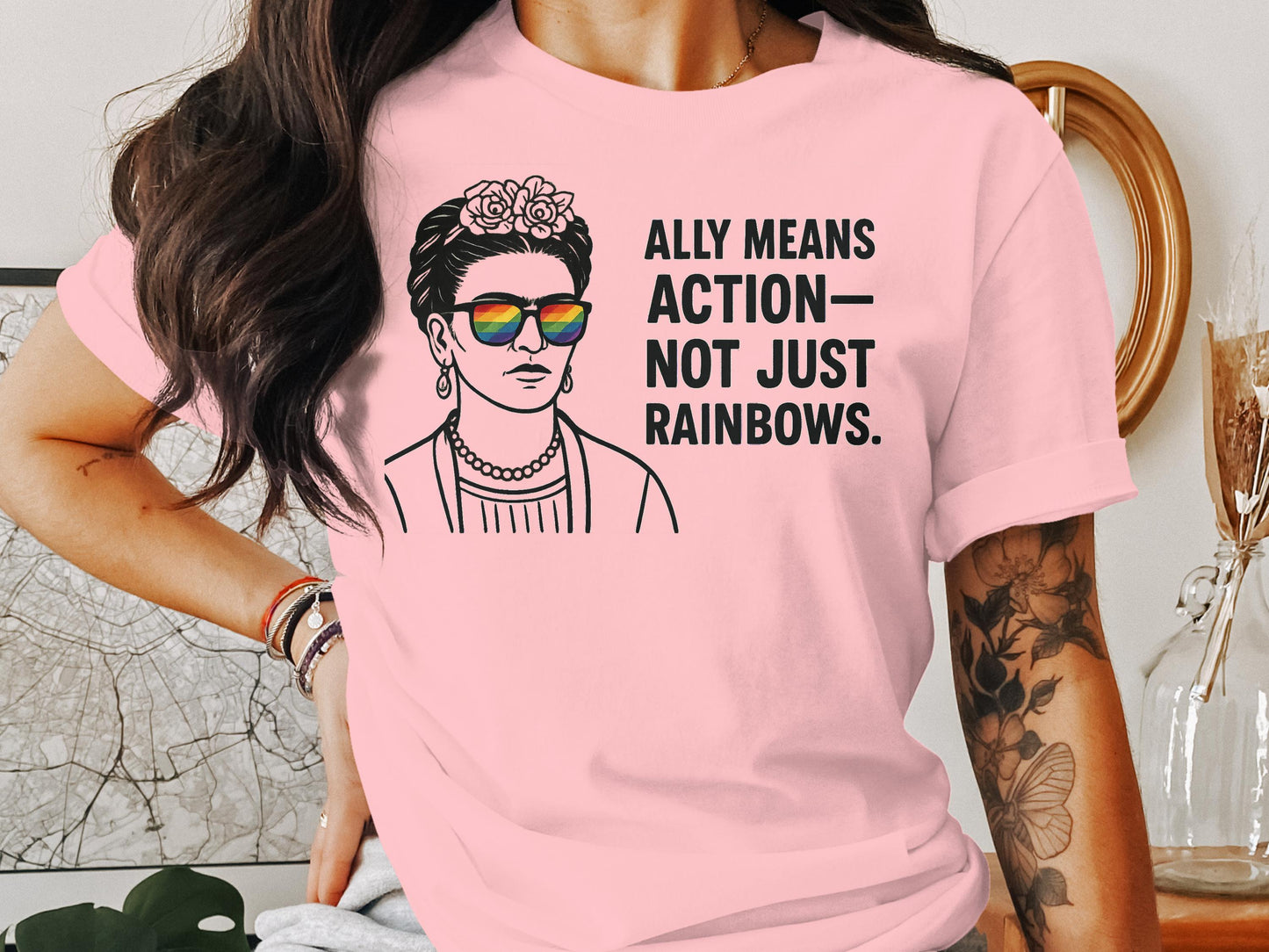 Ally Means Action Not Just Rainbows T-shirt product type