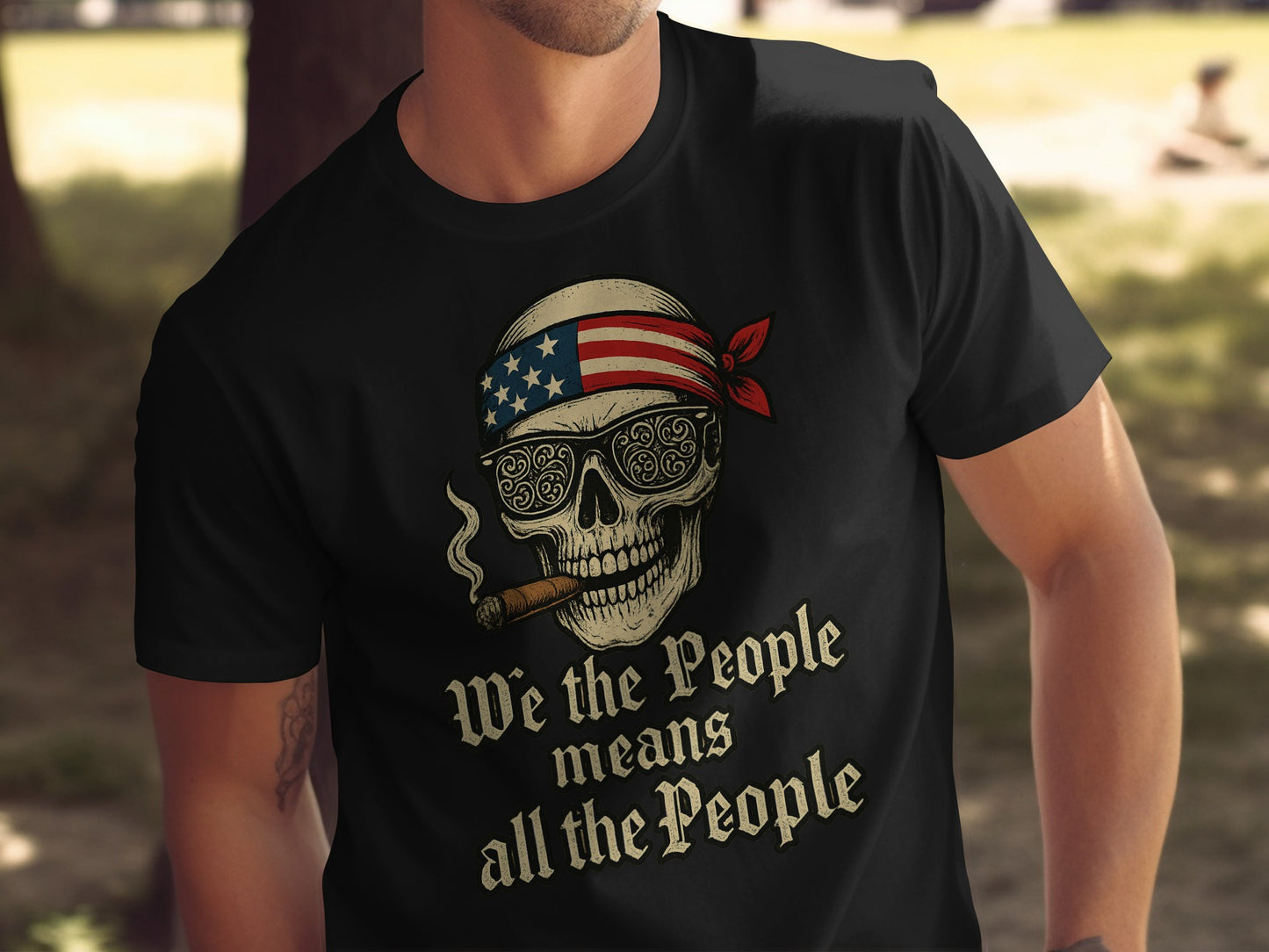We the People Means All the People Skull product type