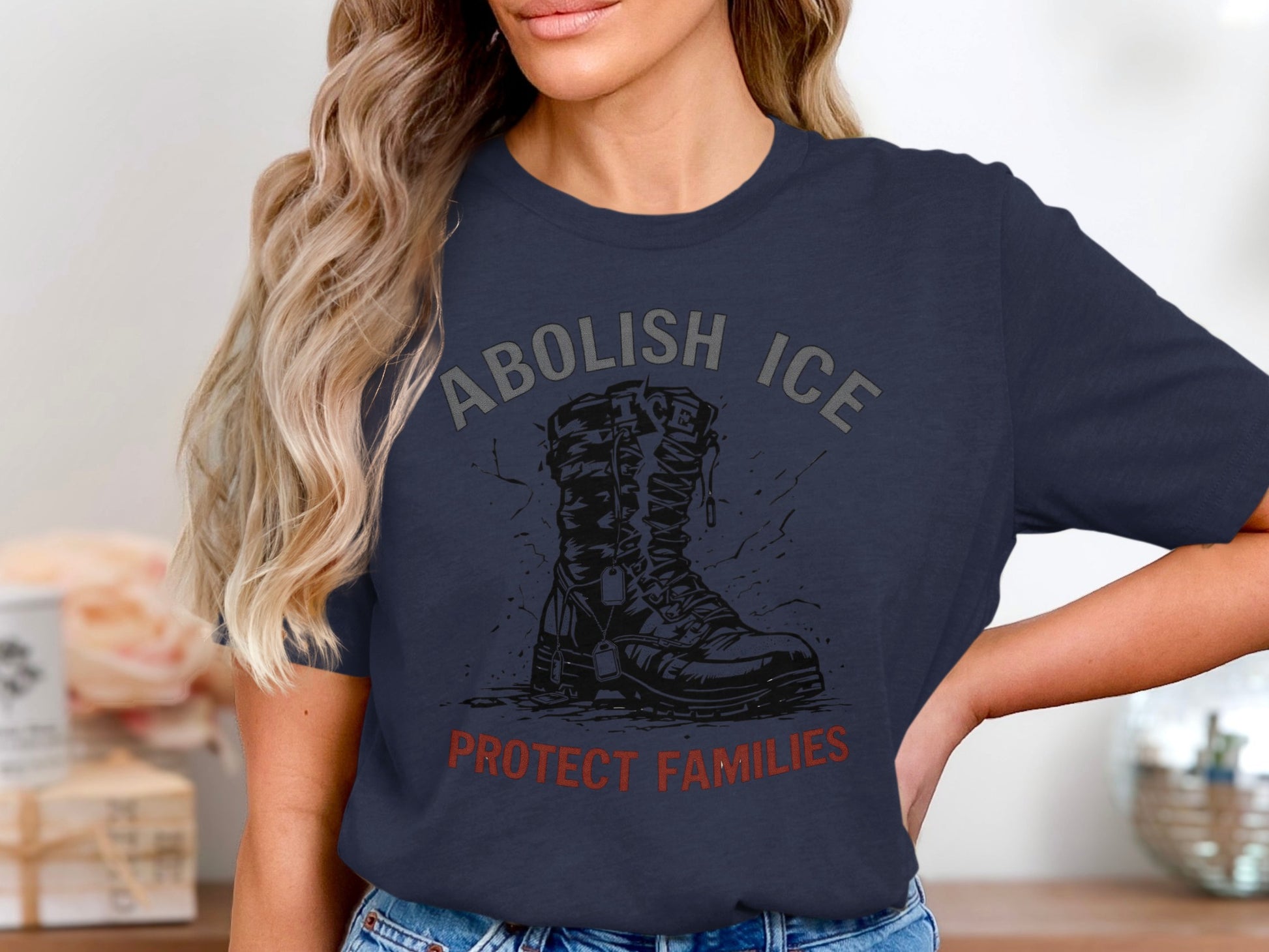 Abolish ICE Protect Families Graphic T-Shirt
