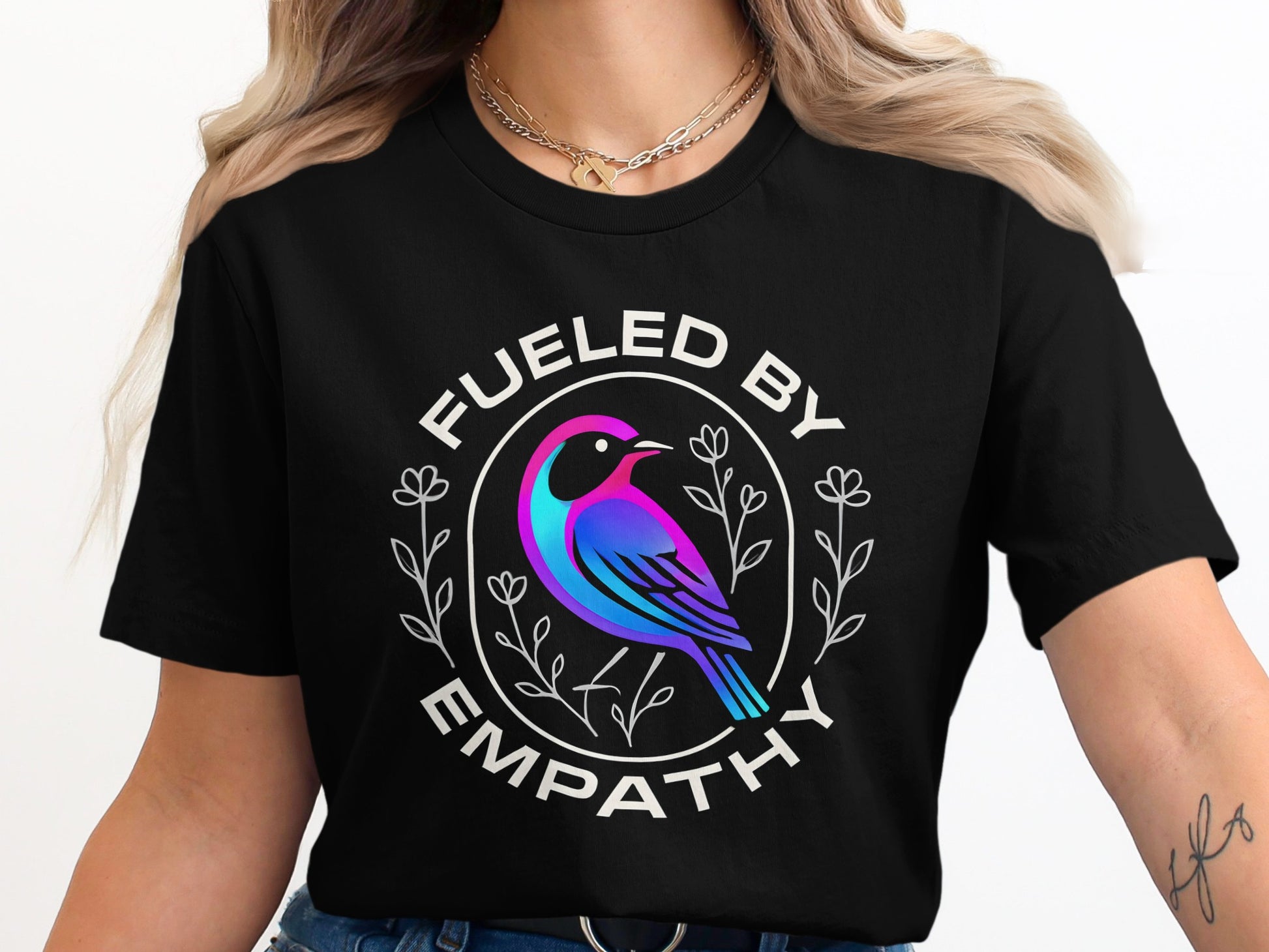 Fueled by Empathy Bird Graphic T-Shirt product type