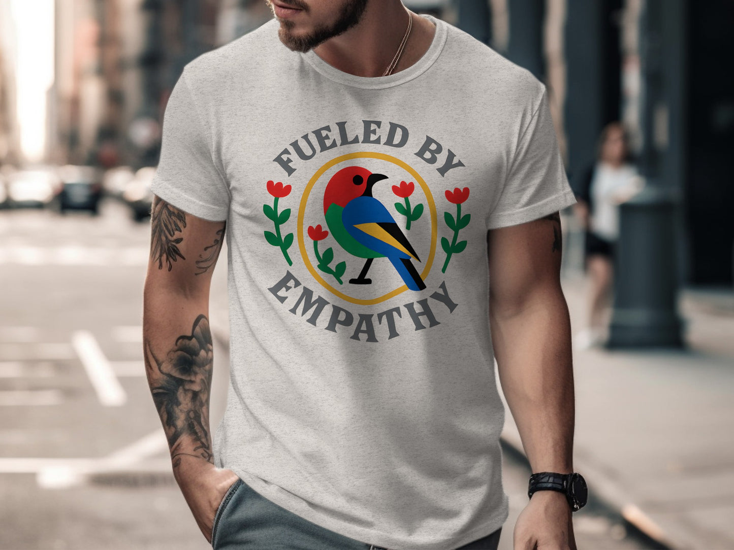 Fueled By Empathy Bird Graphic Tee shirt product