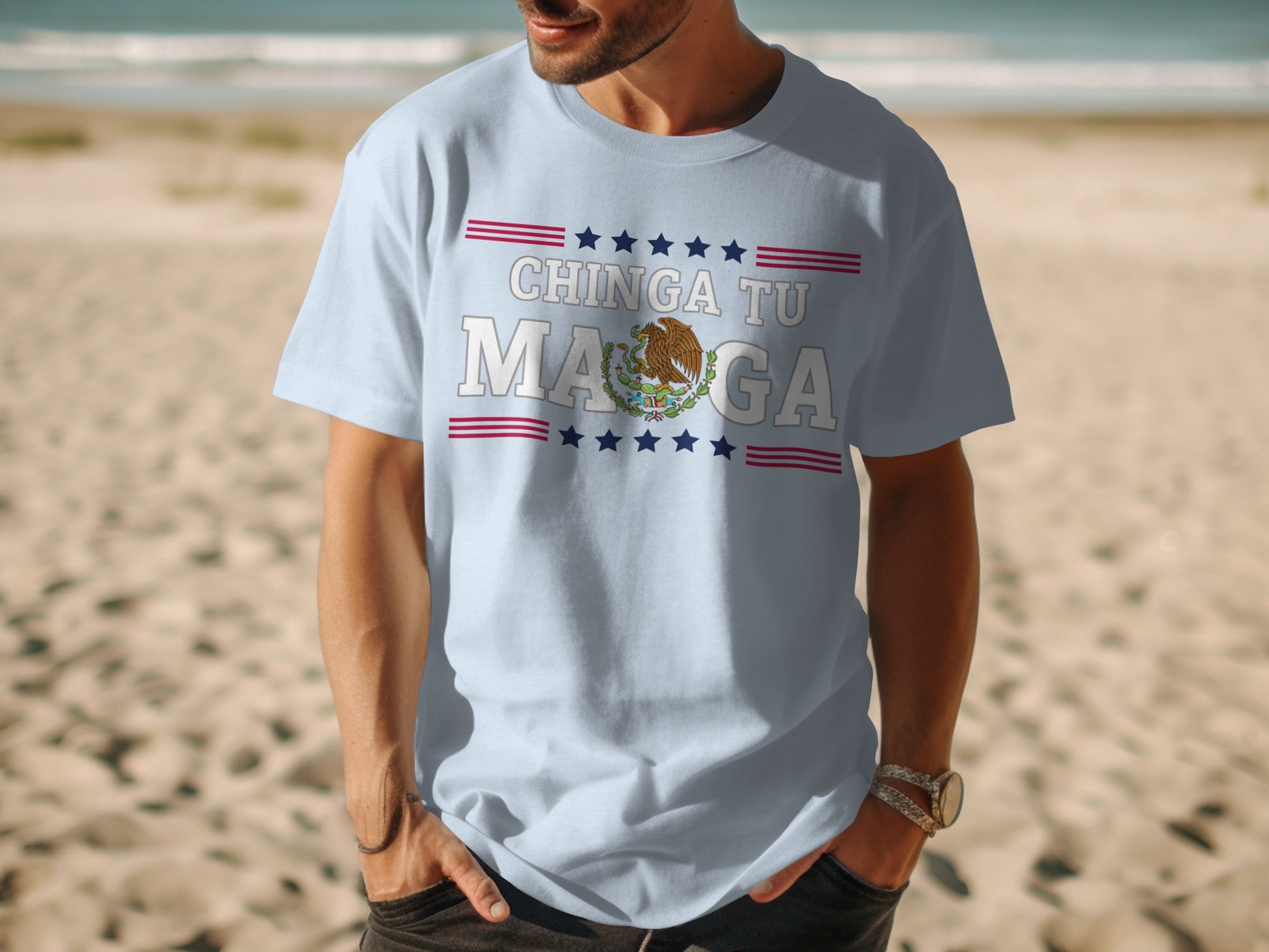 Chinga Tu Mauser Mexican Themed Funny T-shirt product