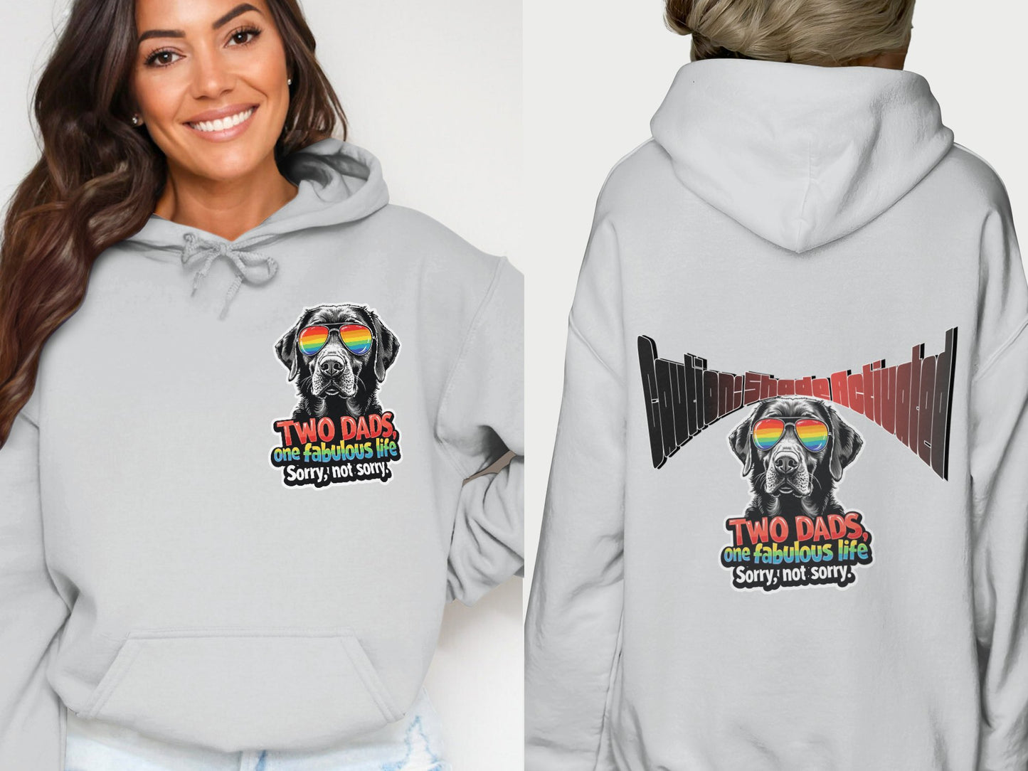 Two Dads One Fabulous Life Funny Hoodie product type