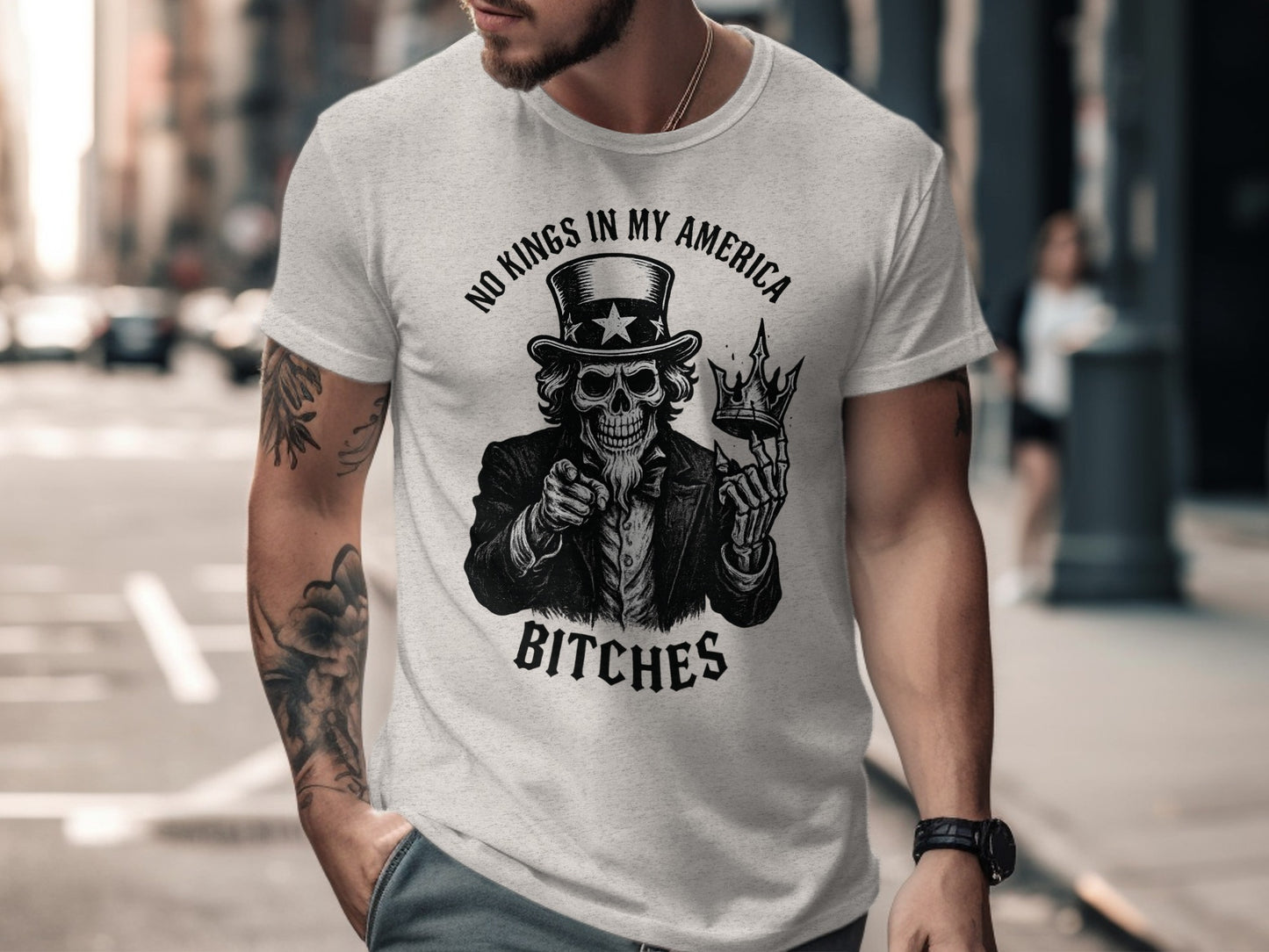 No Kings In My America Bitches Graphic T-Shirt product type