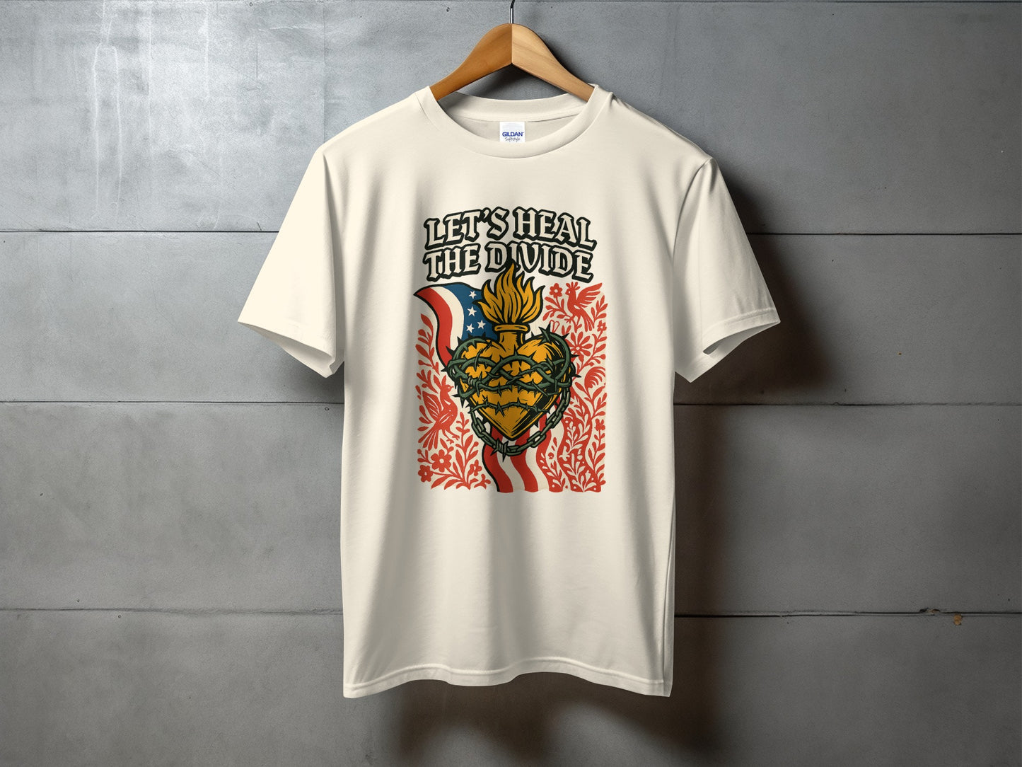 Let's Heal The Divide Artistic Graphic T-Shirt product type