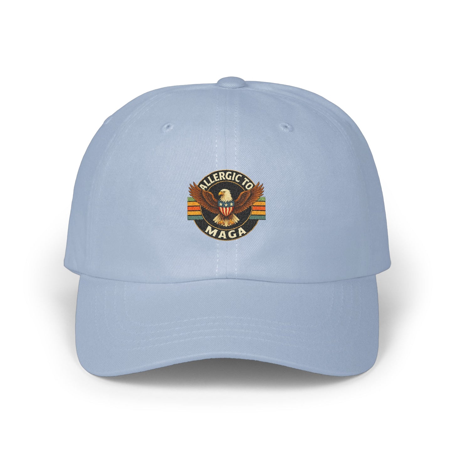 Allergic To MAGA Eagle Embroidered Baseball Cap product