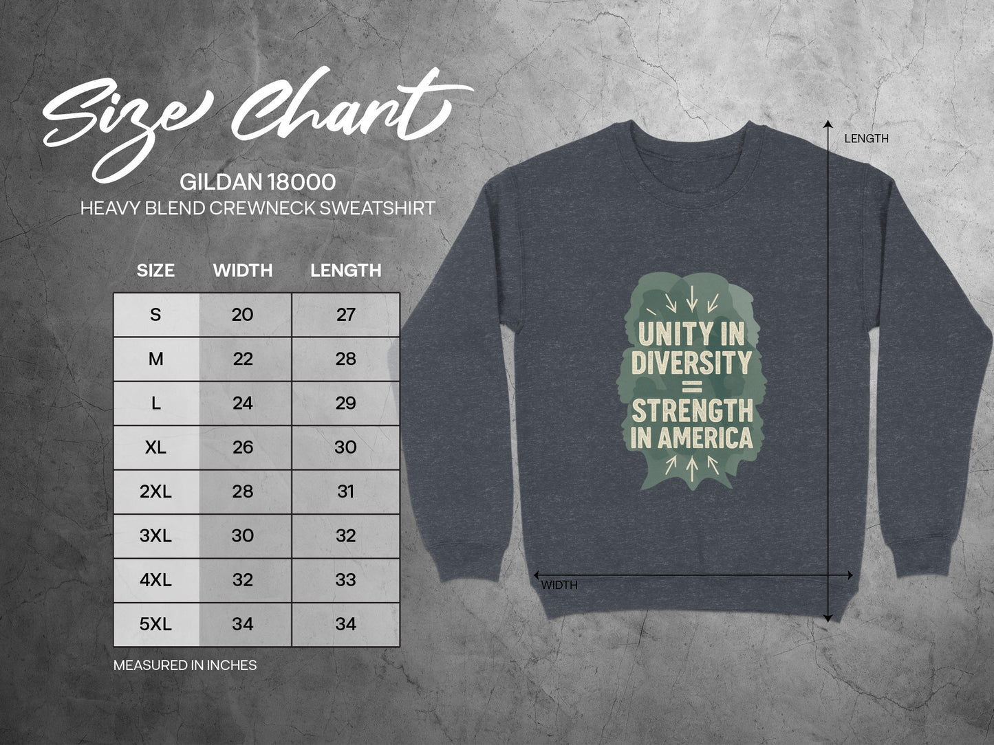 Unity in Diversity equals Strength in America product type