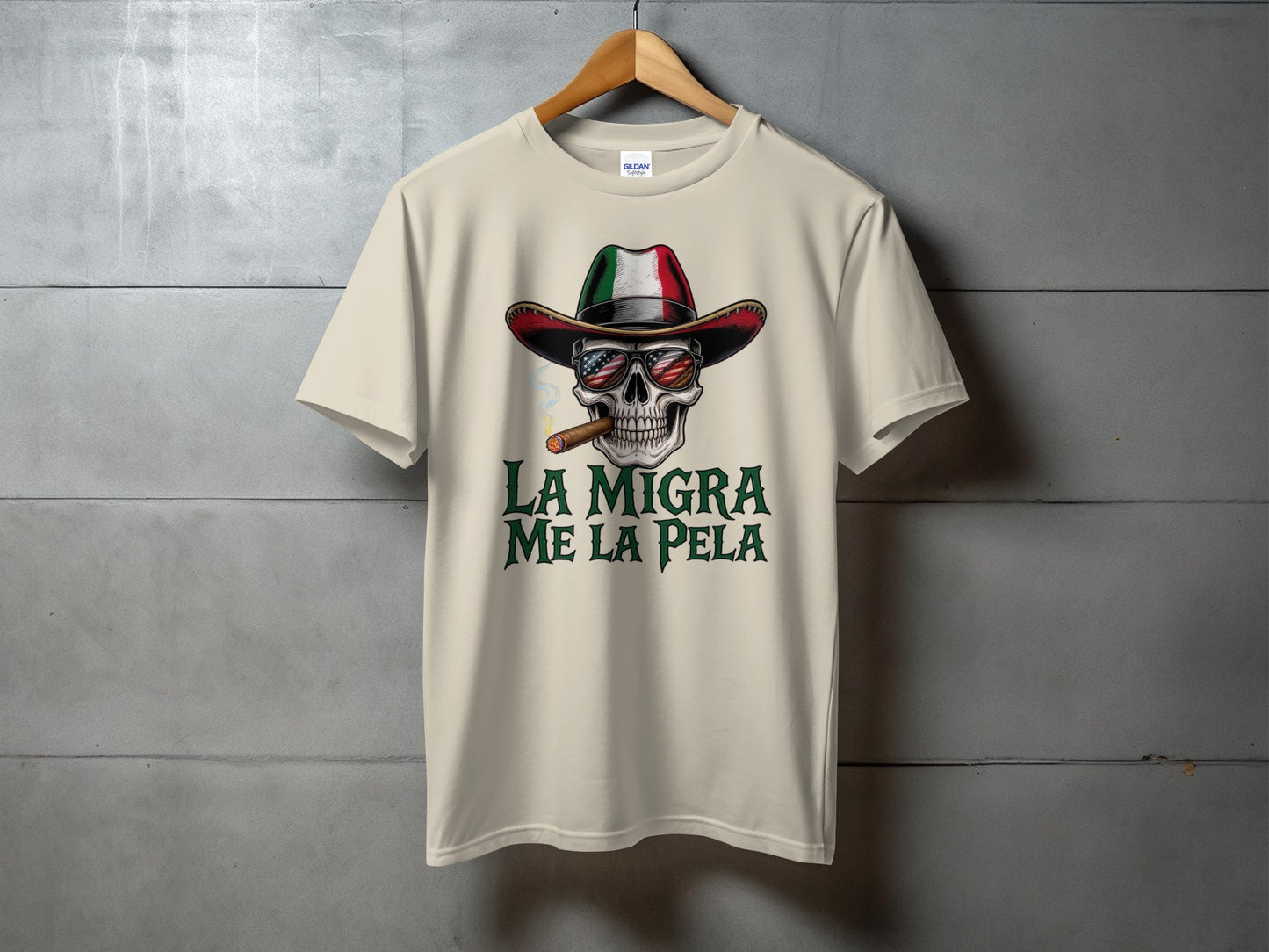 La Migra Me La Pela Graphic T-shirt product type