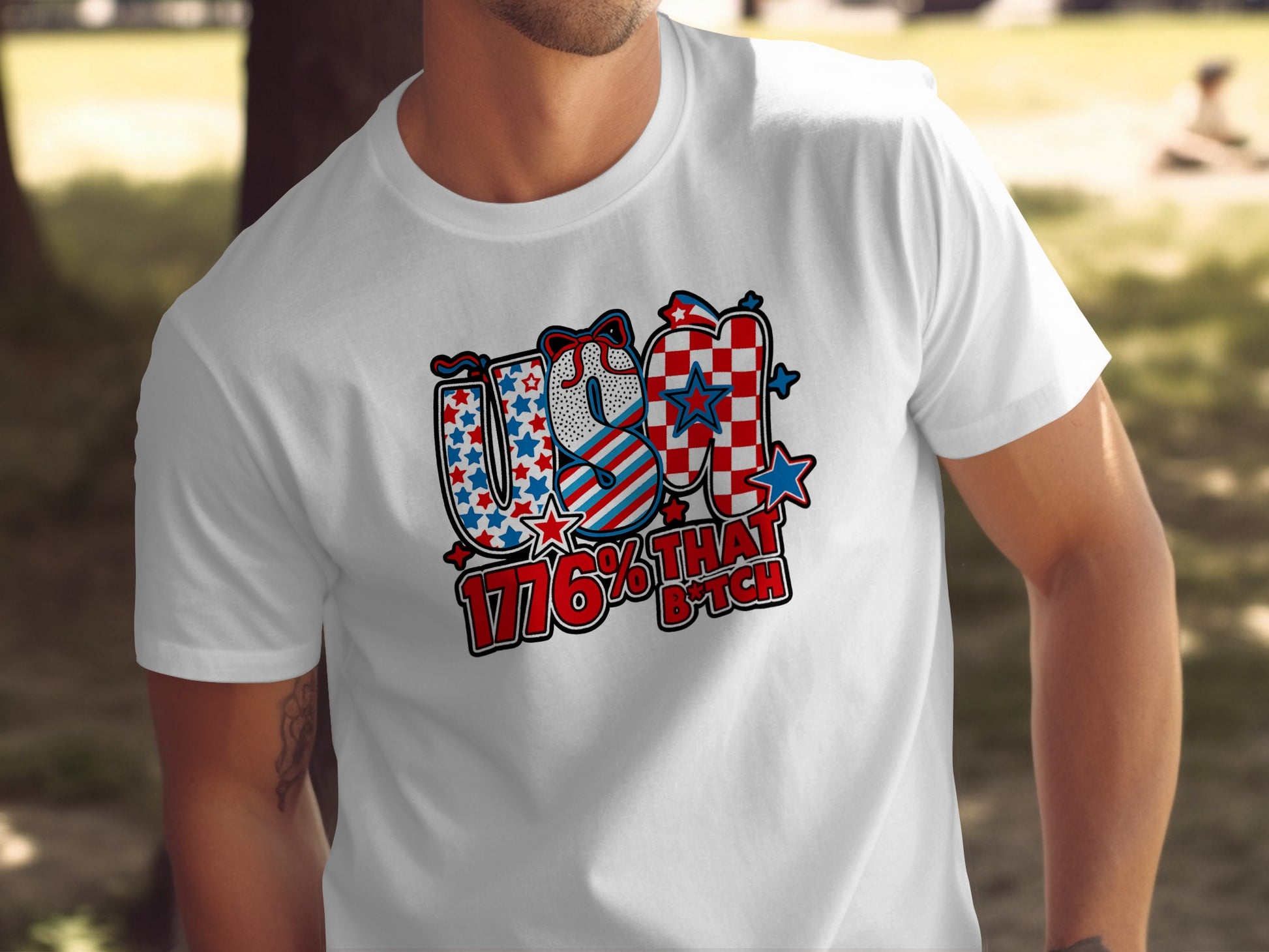 USA 1776 Percent That B*TCH Patriotic Graphic T-Shirt product