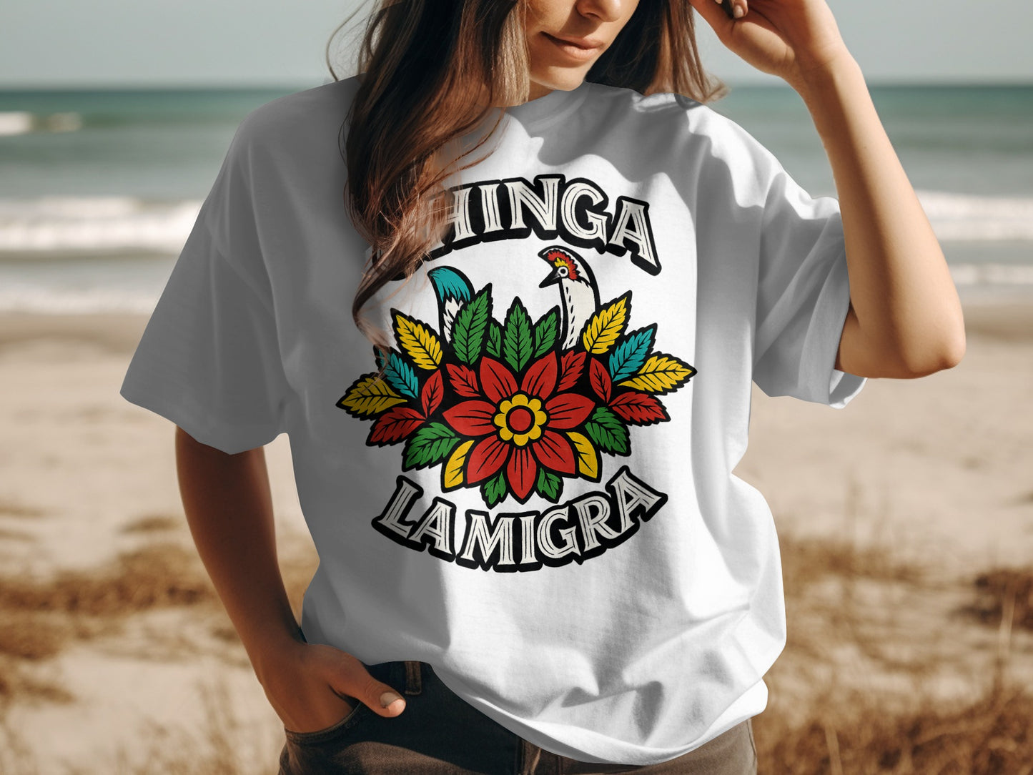 Unique Hinga La Migra Graphic T-shirt Product