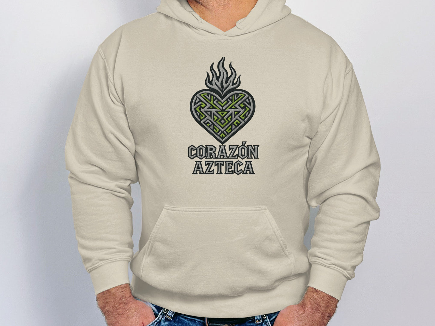 Corazón Azteca Graphic Hoodie for Unique Fashion product