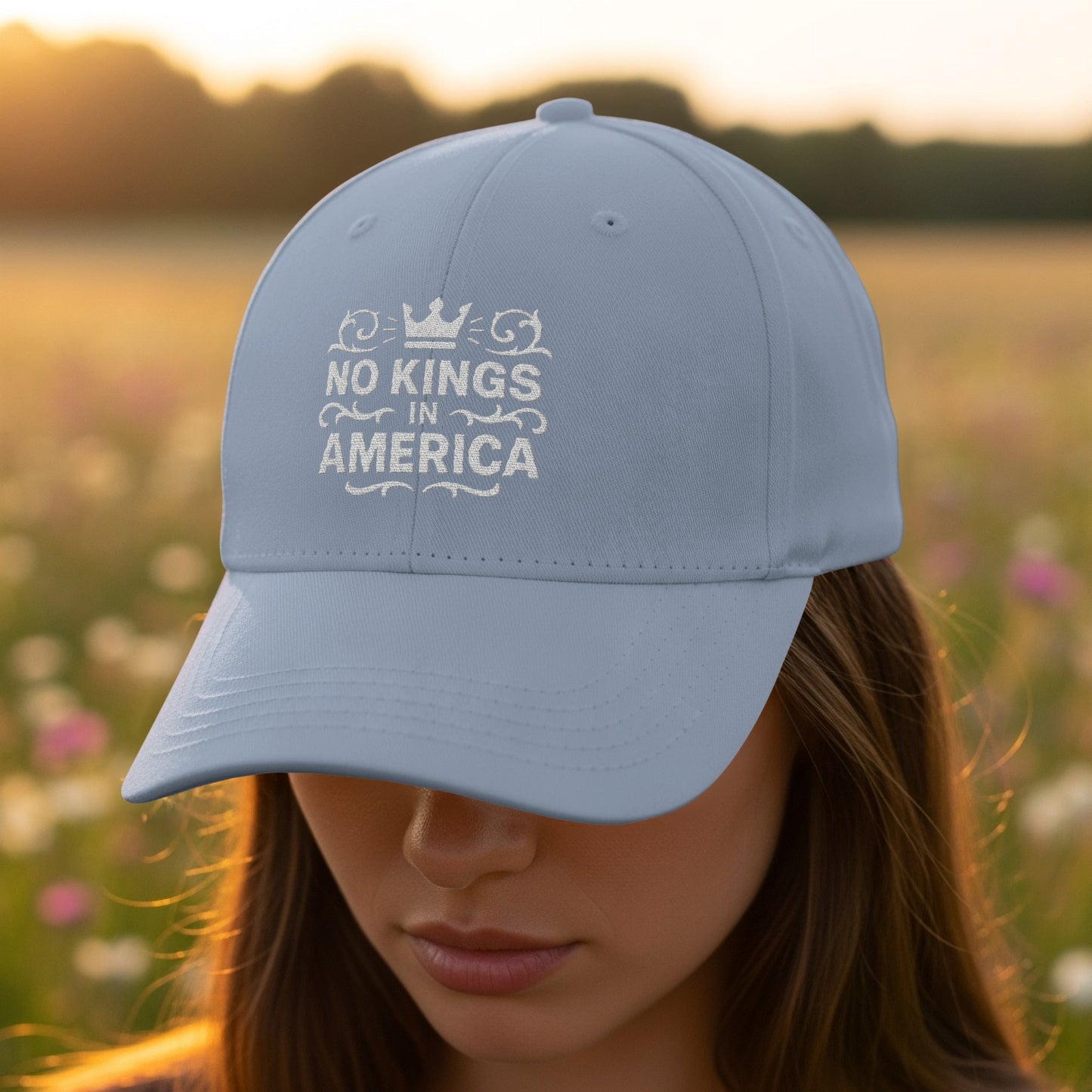 No Kings in America Graphic Baseball Cap product