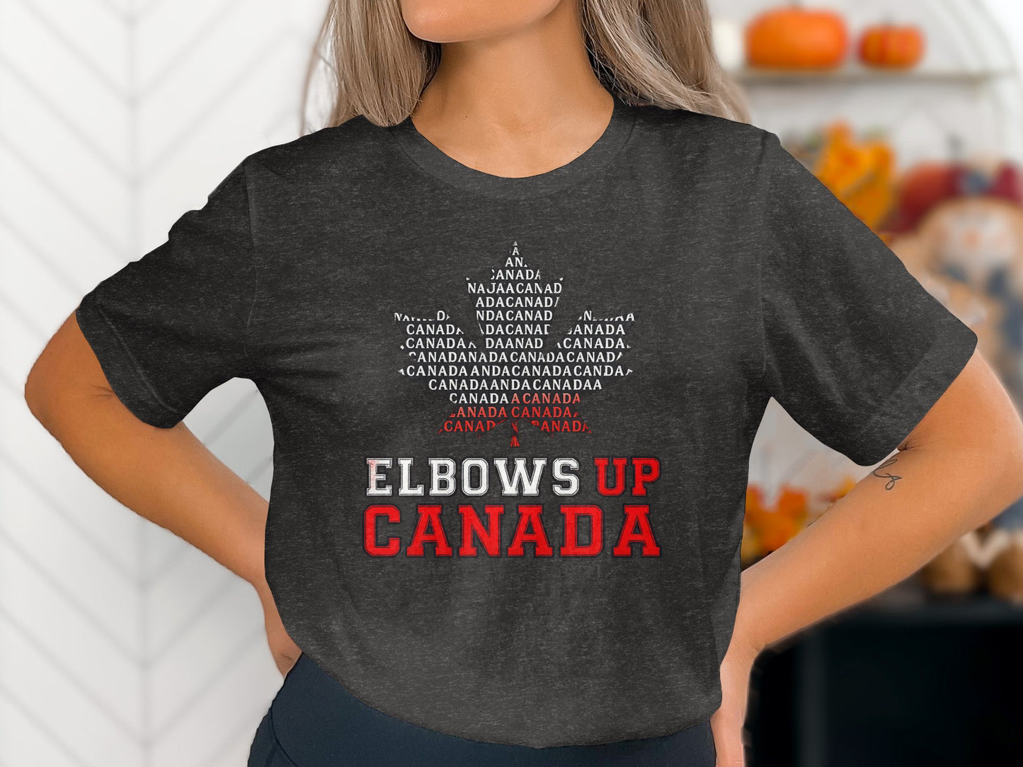 Elbows Up Canada Graphic Tee Top Trendy Fashion product type