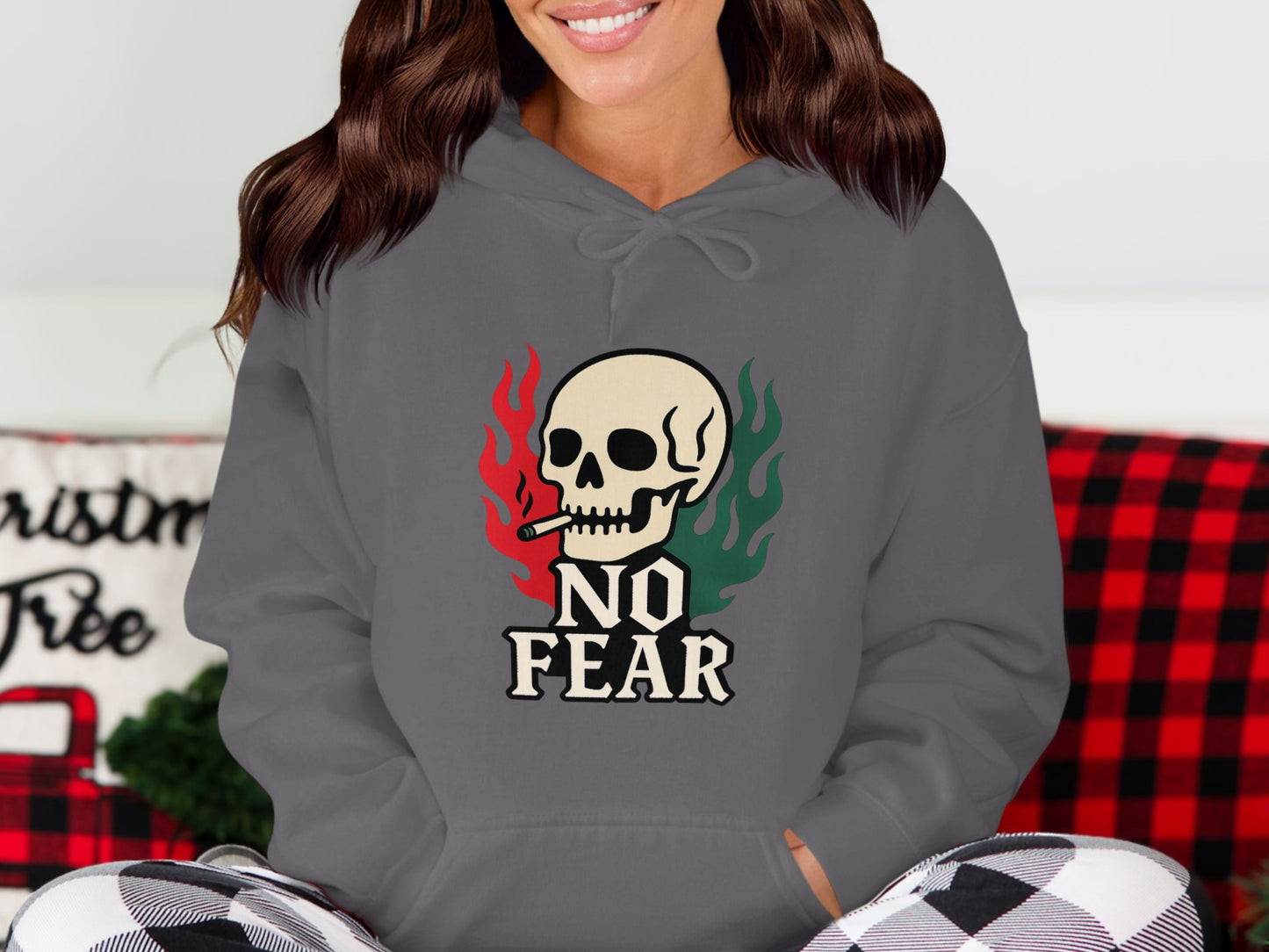 No Fear Graphic Skull Unisex Hooded Sweatshirt product type