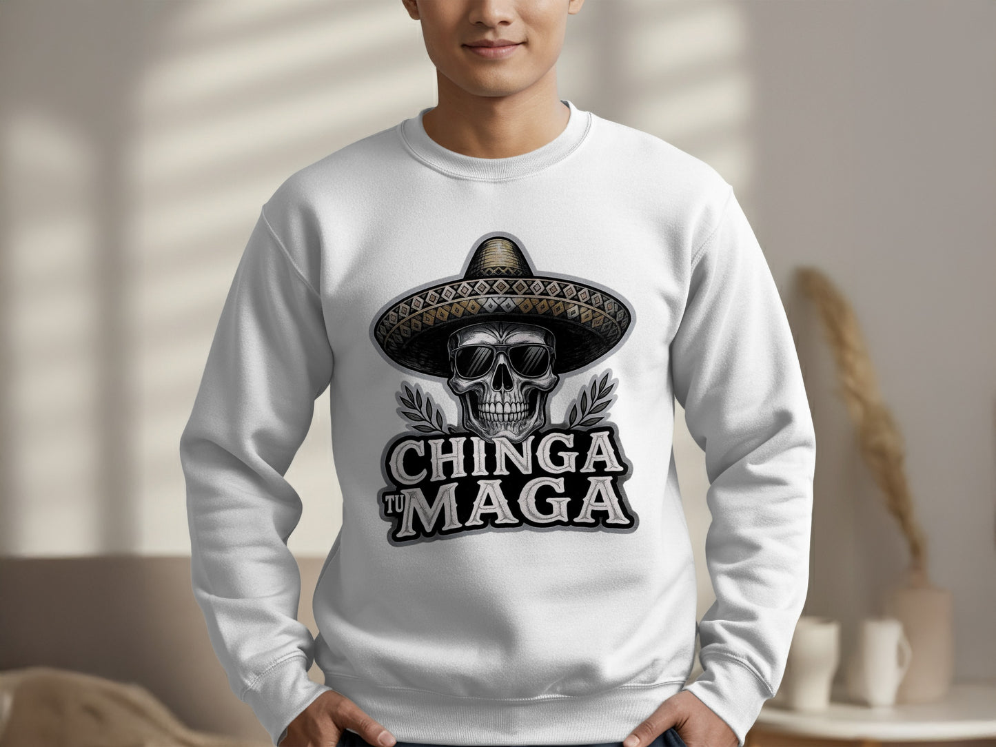 Chinga Tu Maga Graphic Sweatshirt Unique Apparel product