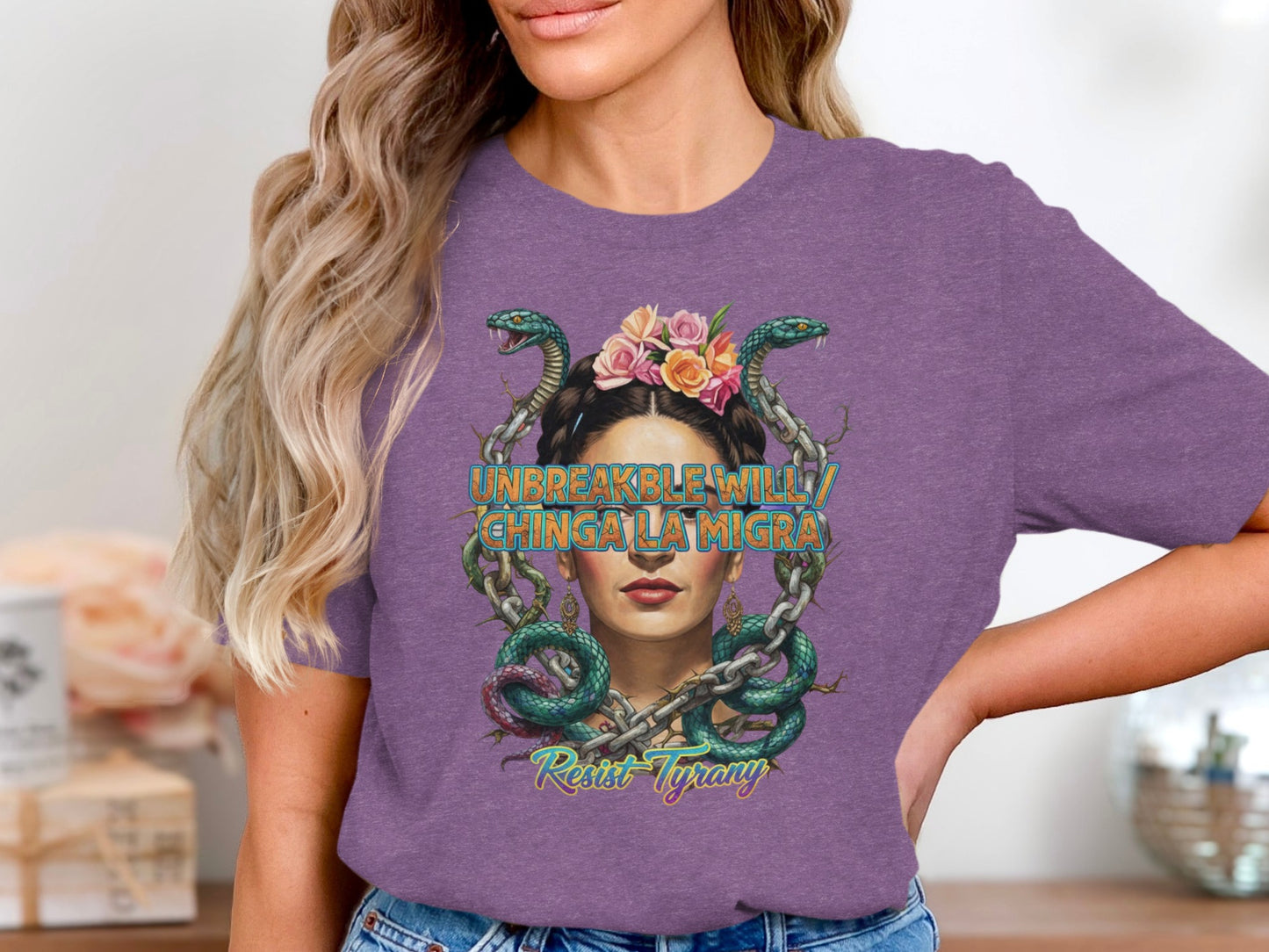 Unbreakable Will Chinga La Migra Resist Tyranny product type