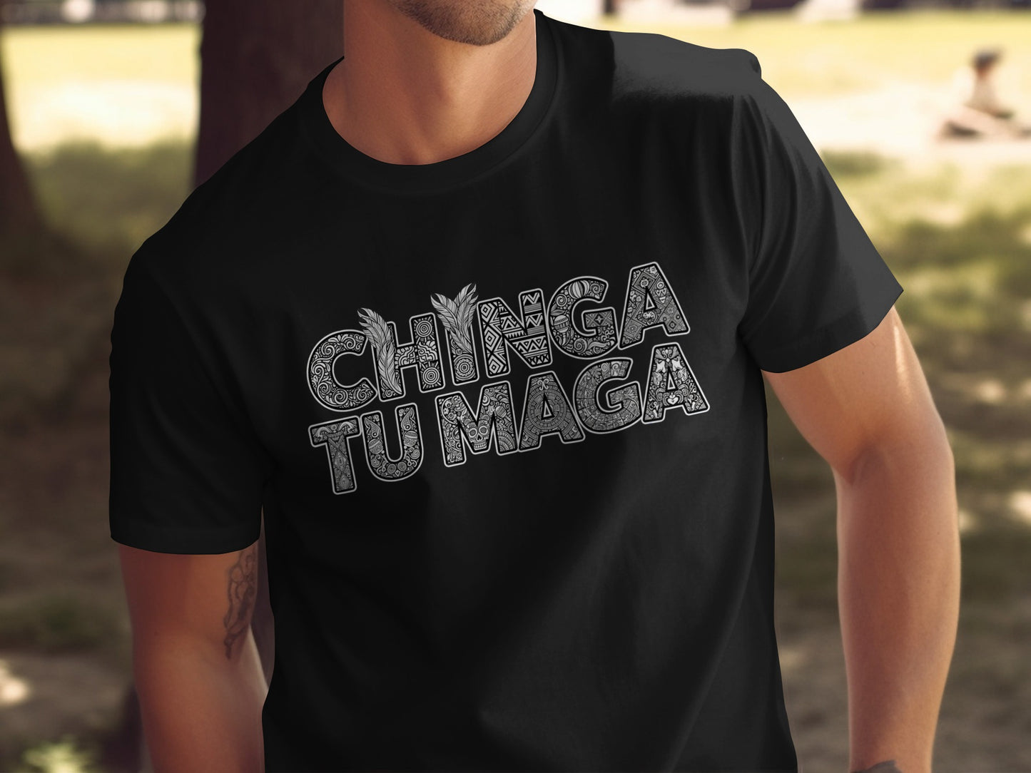 Chinga Tu Maga Graphic Tee for Casual Wear product type
