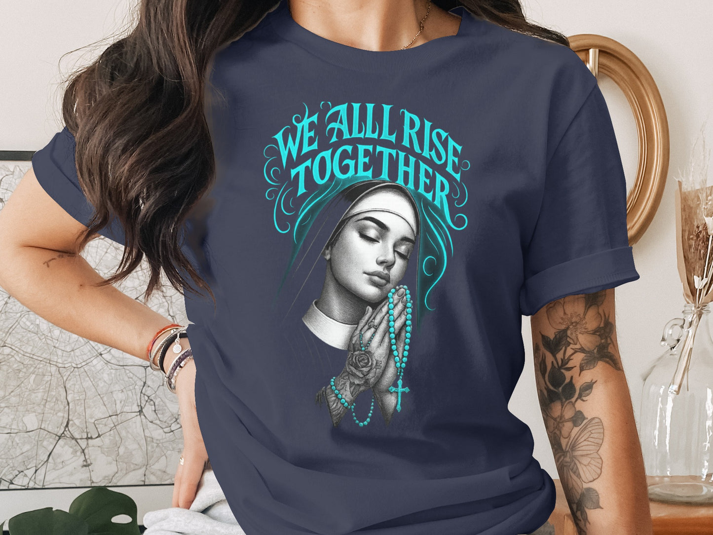 We All Rise Together Graphic Printed T-shirt product