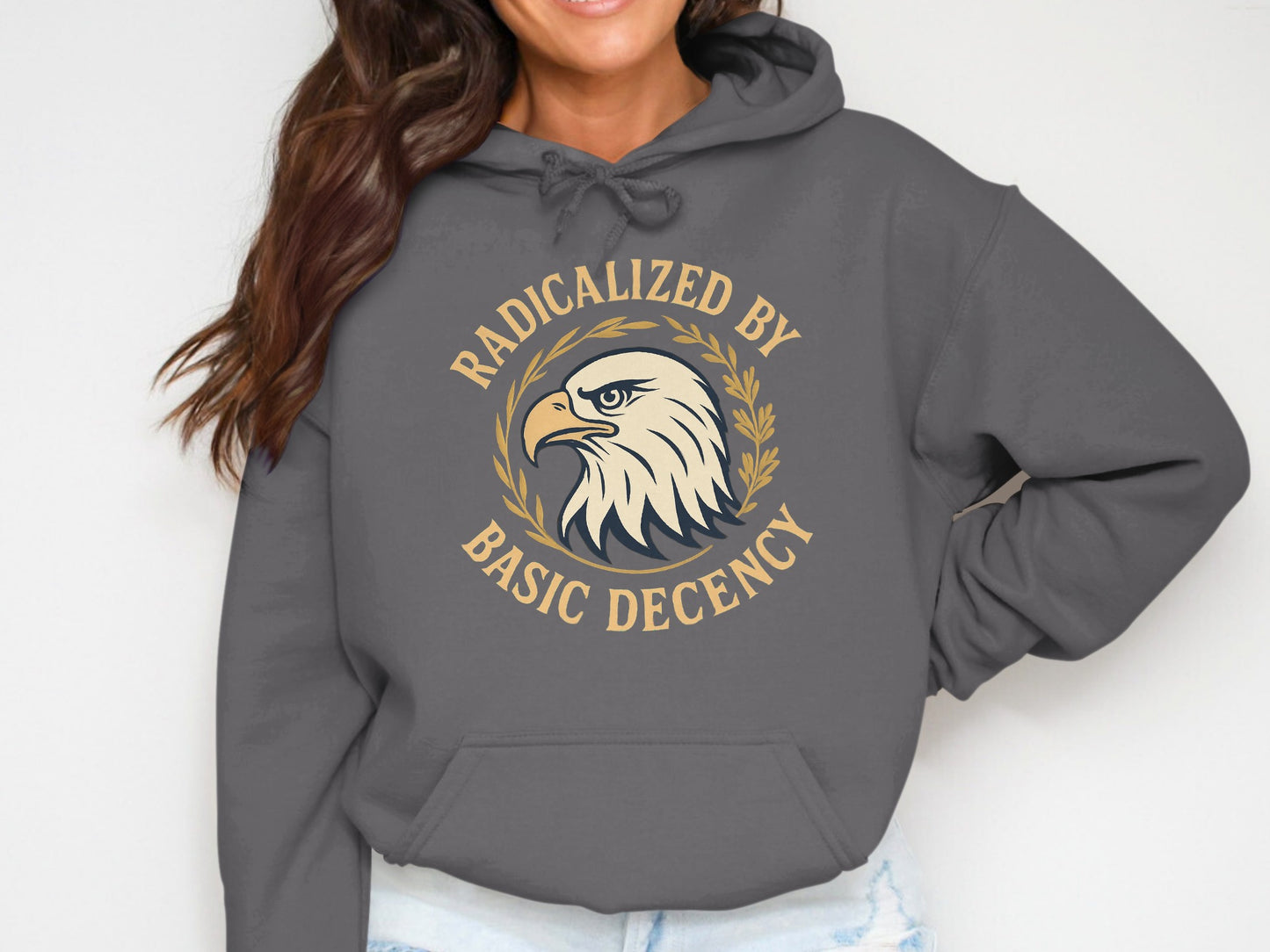Radicalized by Basic Decency Hoodie product type