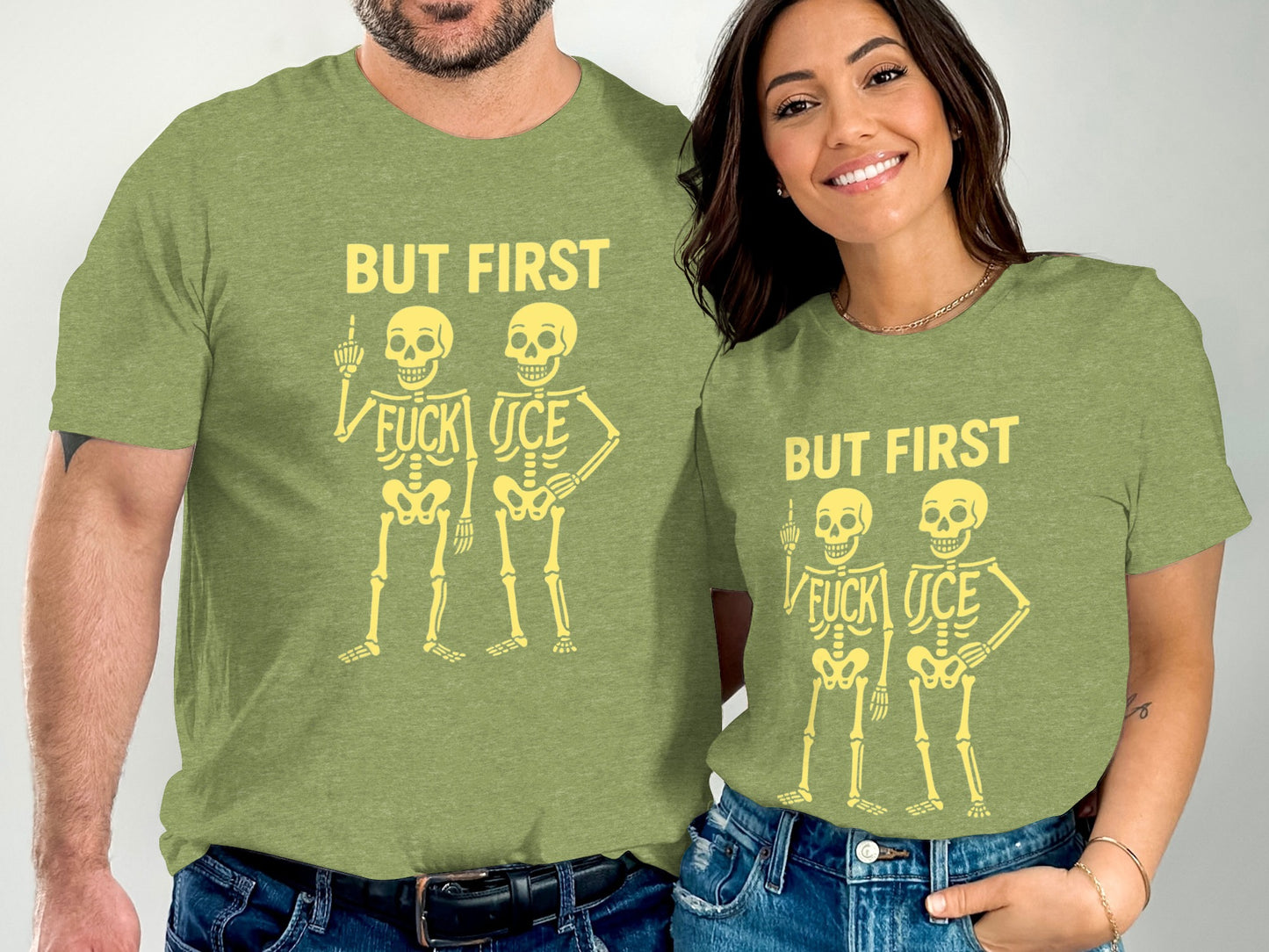 Humorous Skeleton Graphic Design Shirt product