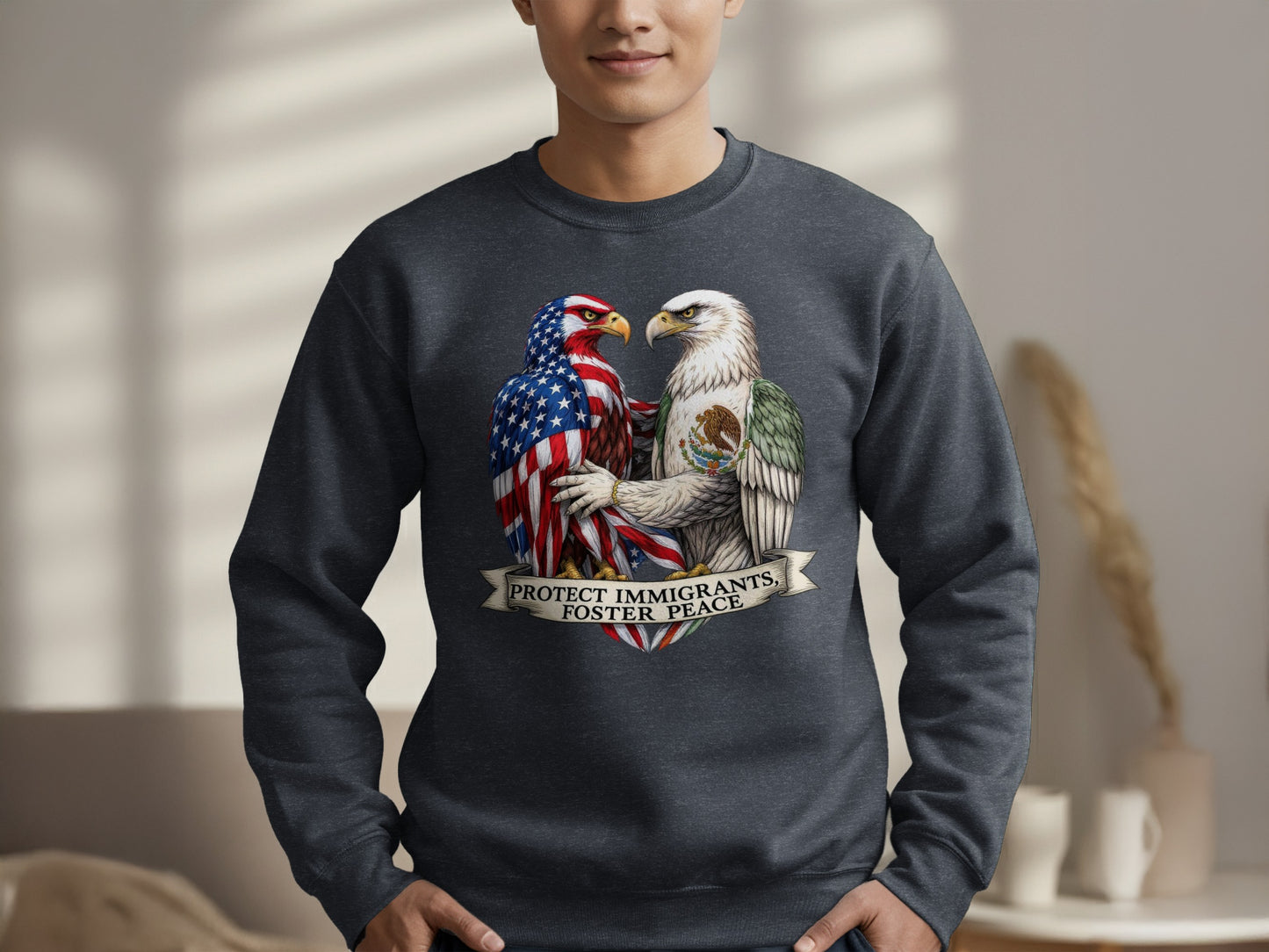 Protect Immigrants Foster Peace Sweatshirt product type