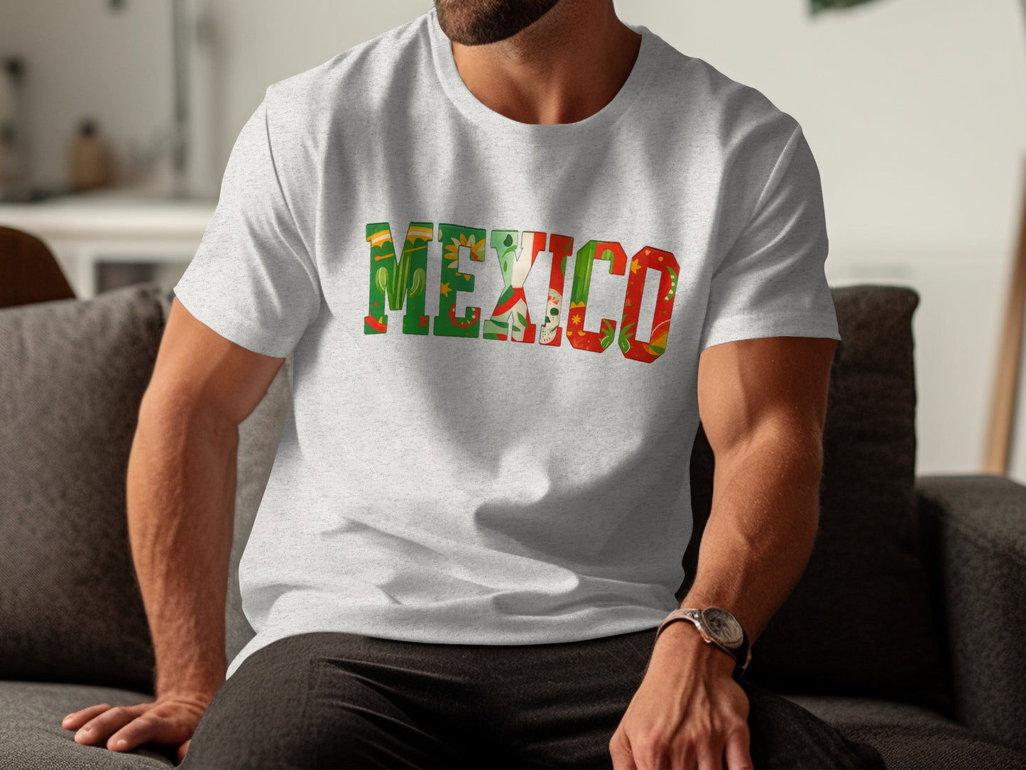 Mexico Letter Graphic Print Casual T-shirt product