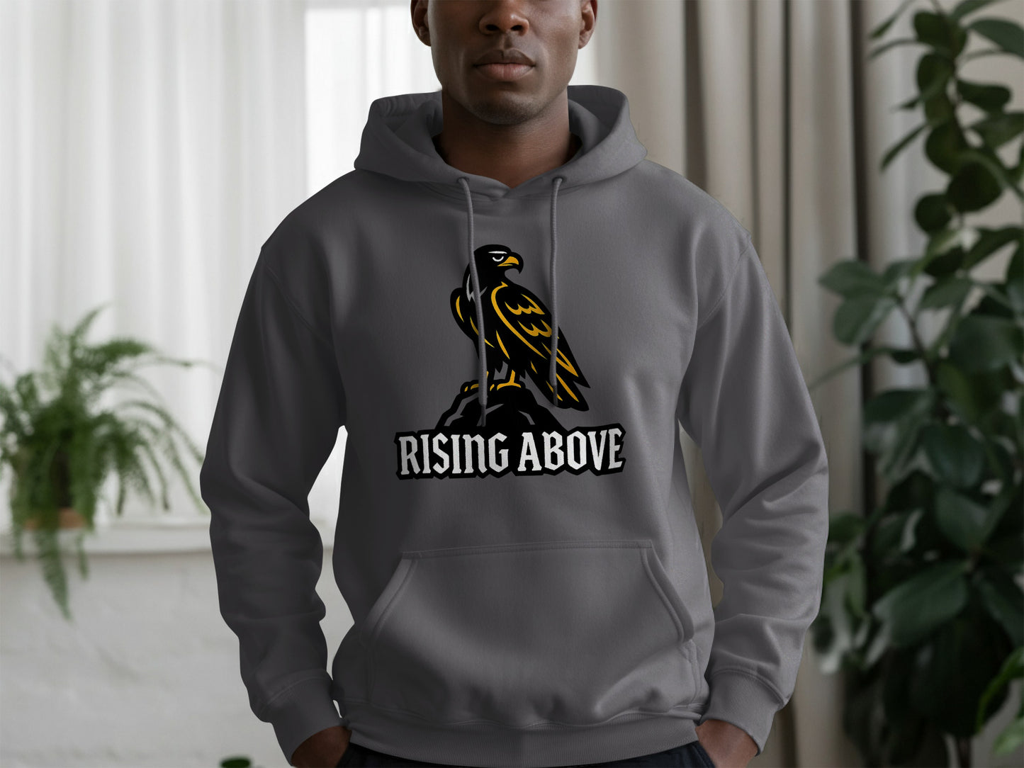 Rising Above Hoodie Inspirational Motivational Product