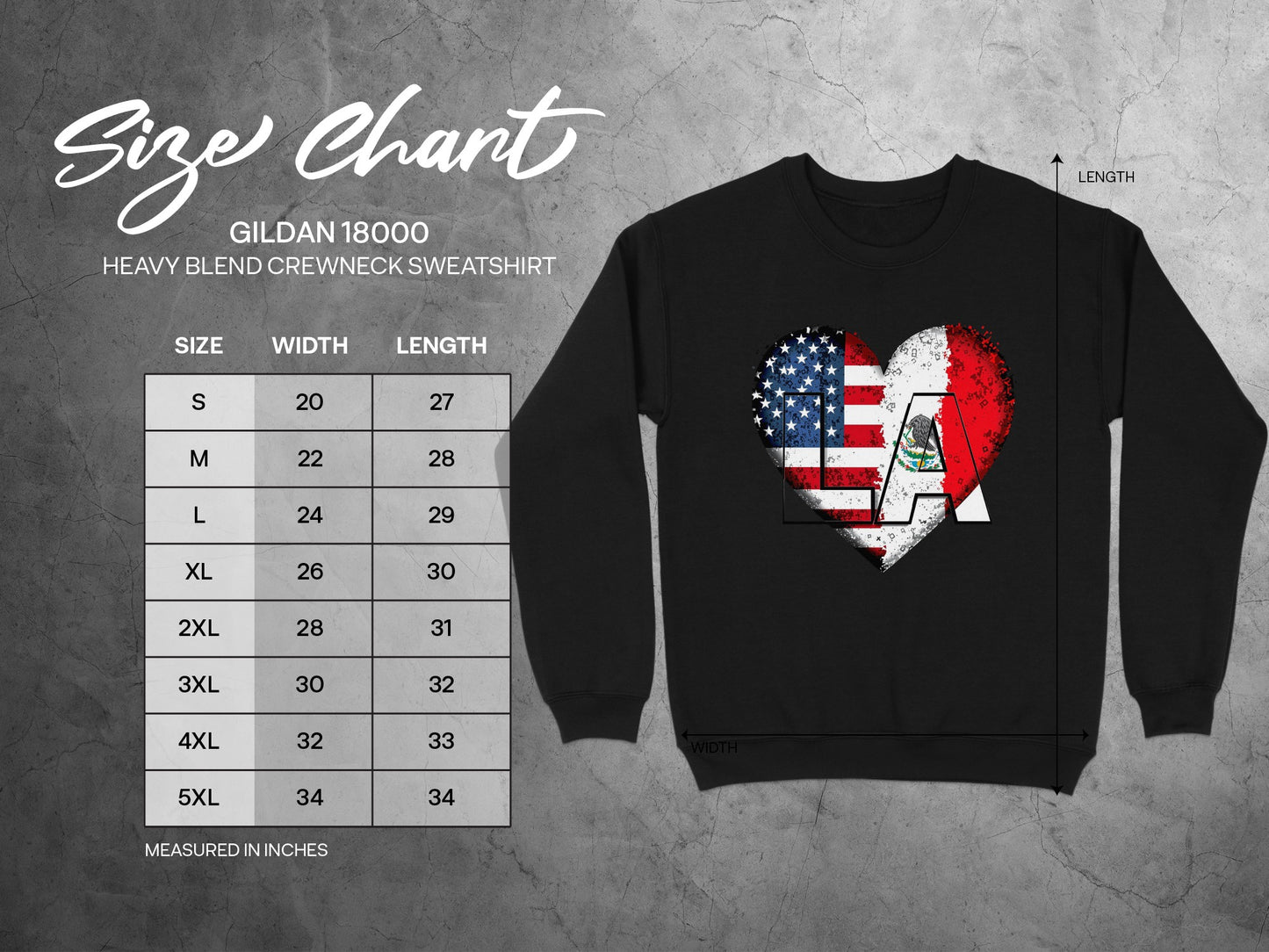American French Heart Design Gildan Crewneck Sweatshirt product