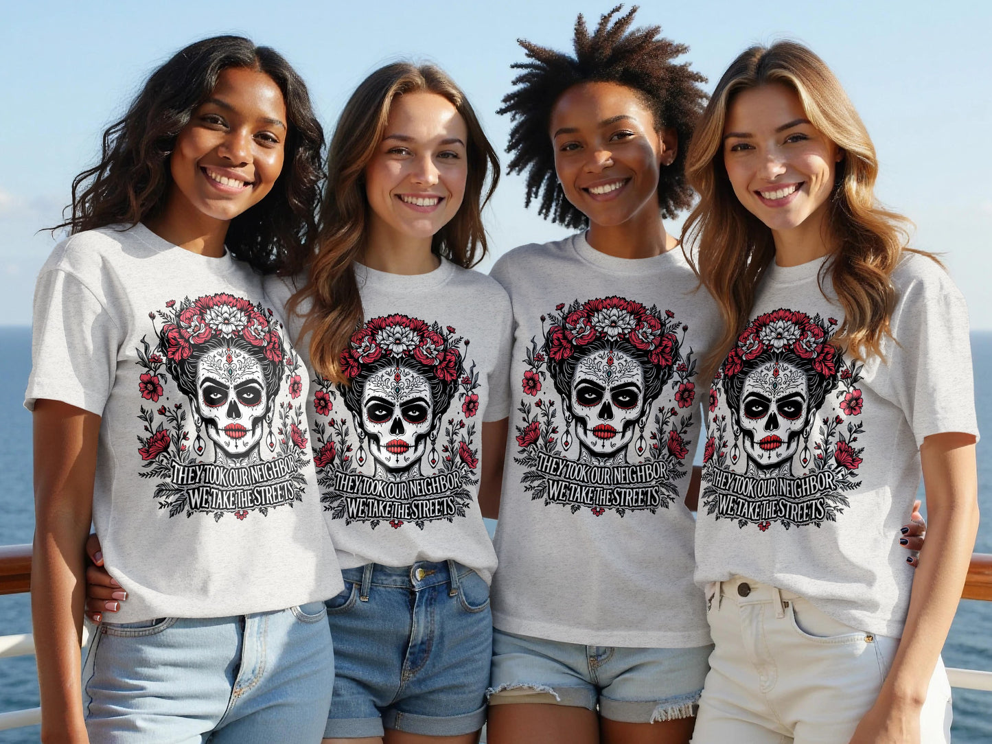 Day of the Dead Skull Graphic Tee product