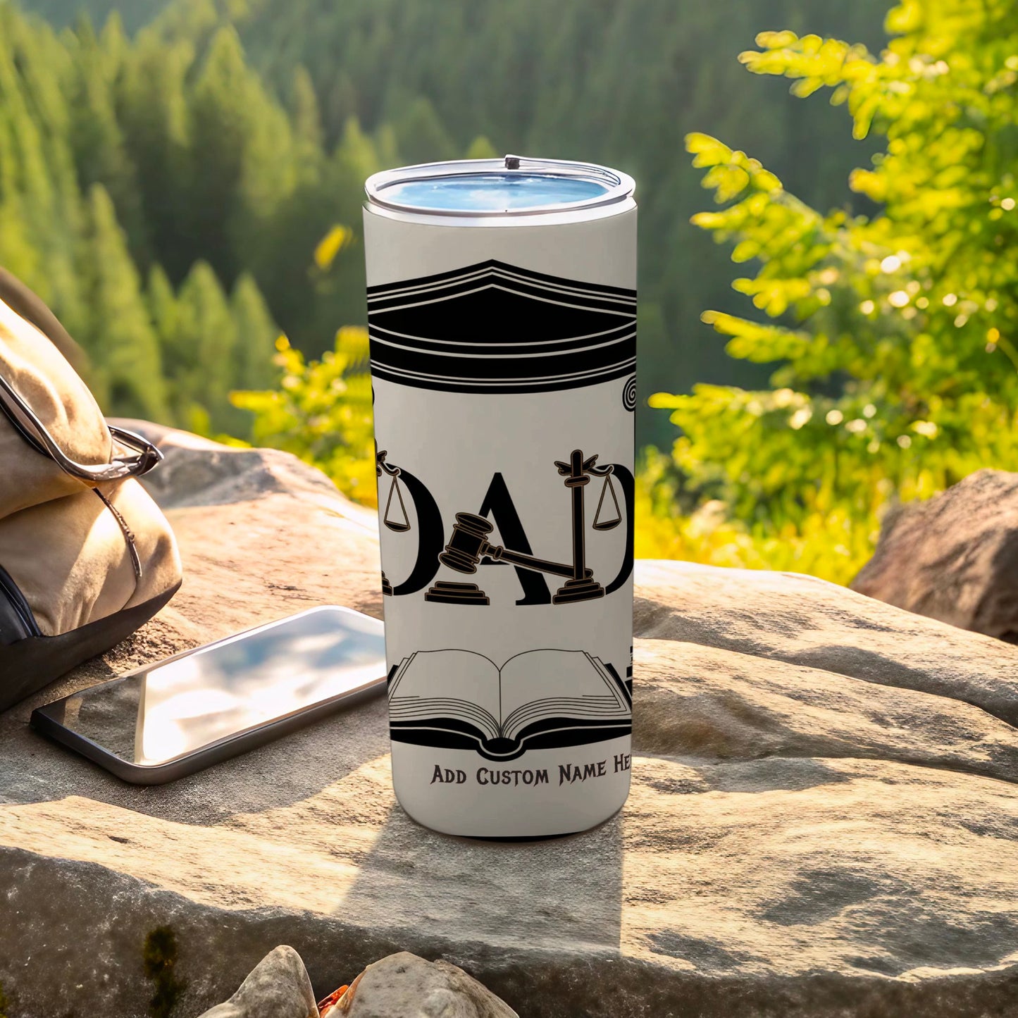 Dad Design Custom Name Here Tumbler product type