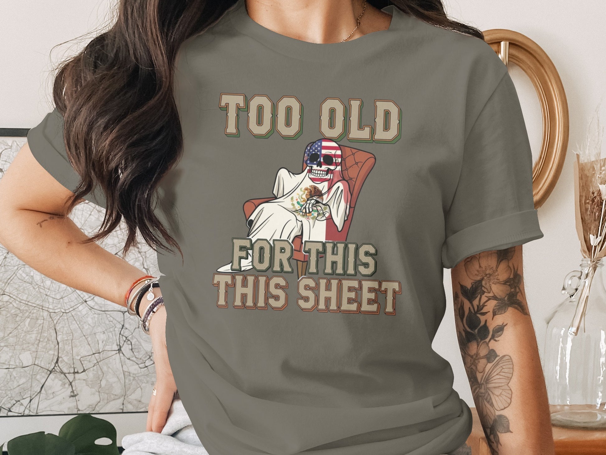 Too Old For This This Sheet Graphic Tee product