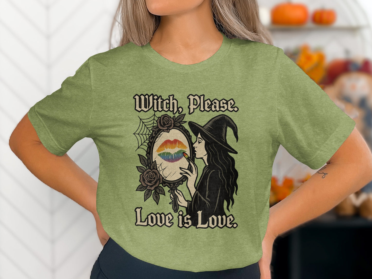 Witch Please Love is Love Halloween Shirt product