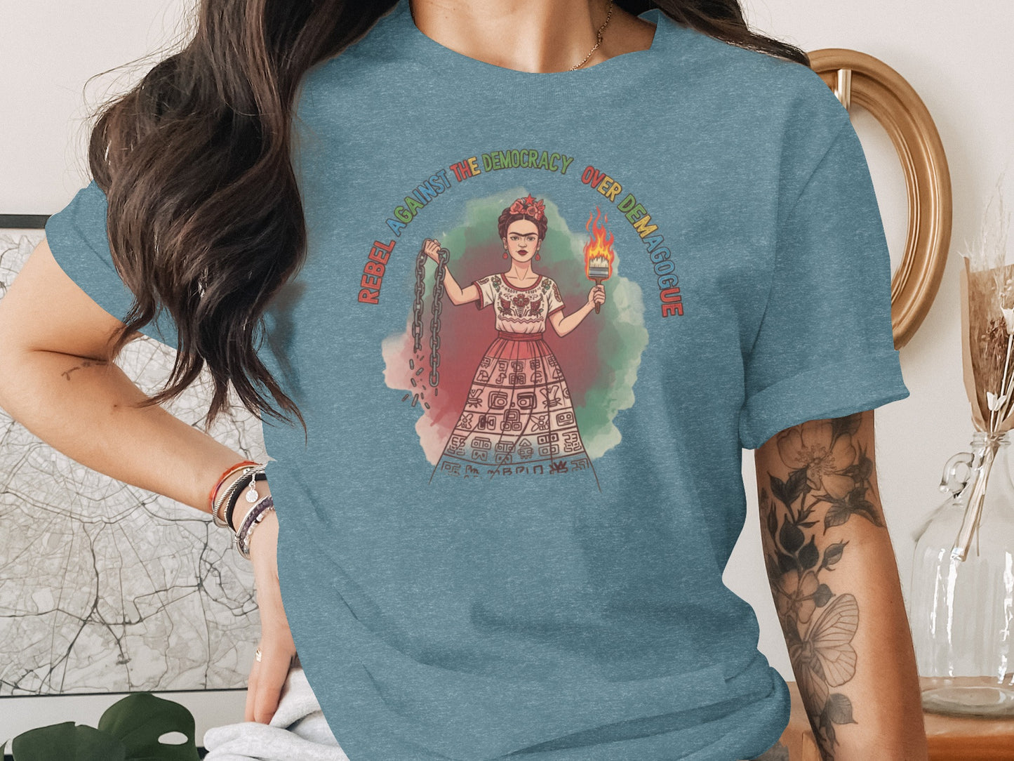 Rebel Against the Demagogic Over Democracy T-shirt product