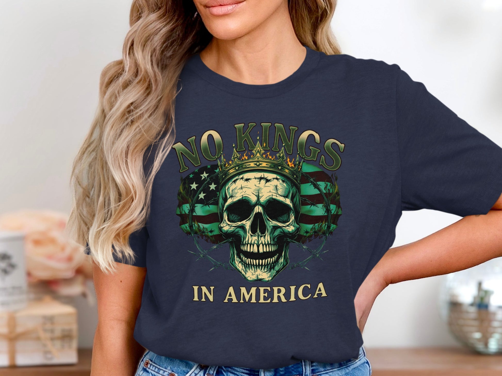 No Kings in America Graphic Apparel for Patriotic Style