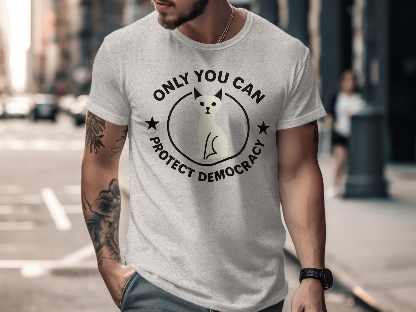 Only You Can Protect Democracy Graphic Shirt Product